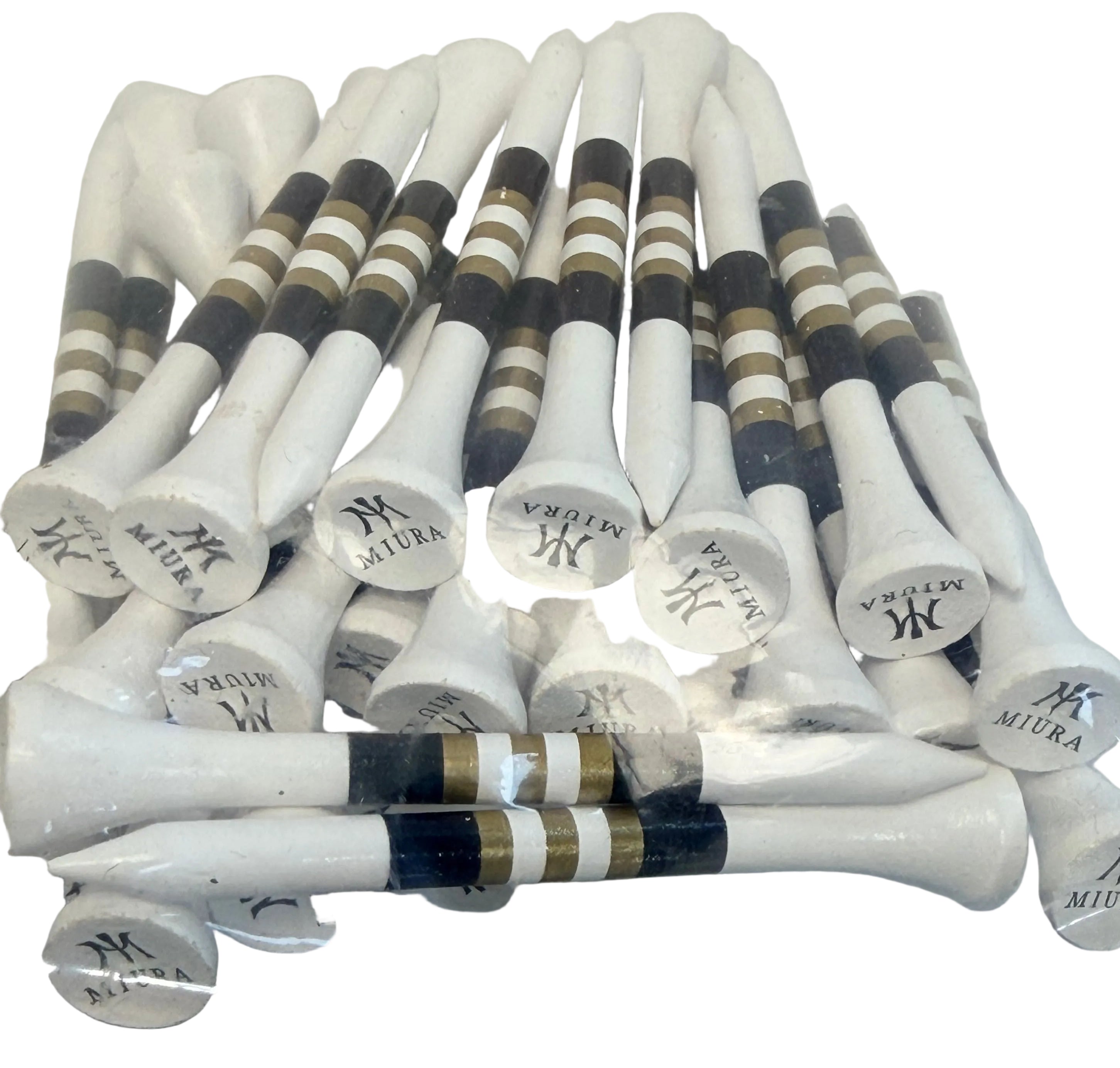 Miura NEW Western Birch Premium Wood Golf Tees 2.75" 50 Pack Branded