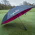 60" Golf Umbrella | Oversized Black & Pink Golf Umbrella