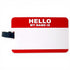 'Hello My Name Is' Clip-On Tag | Multi-Use Bag Tag, Travel Tag, Golf Accessory