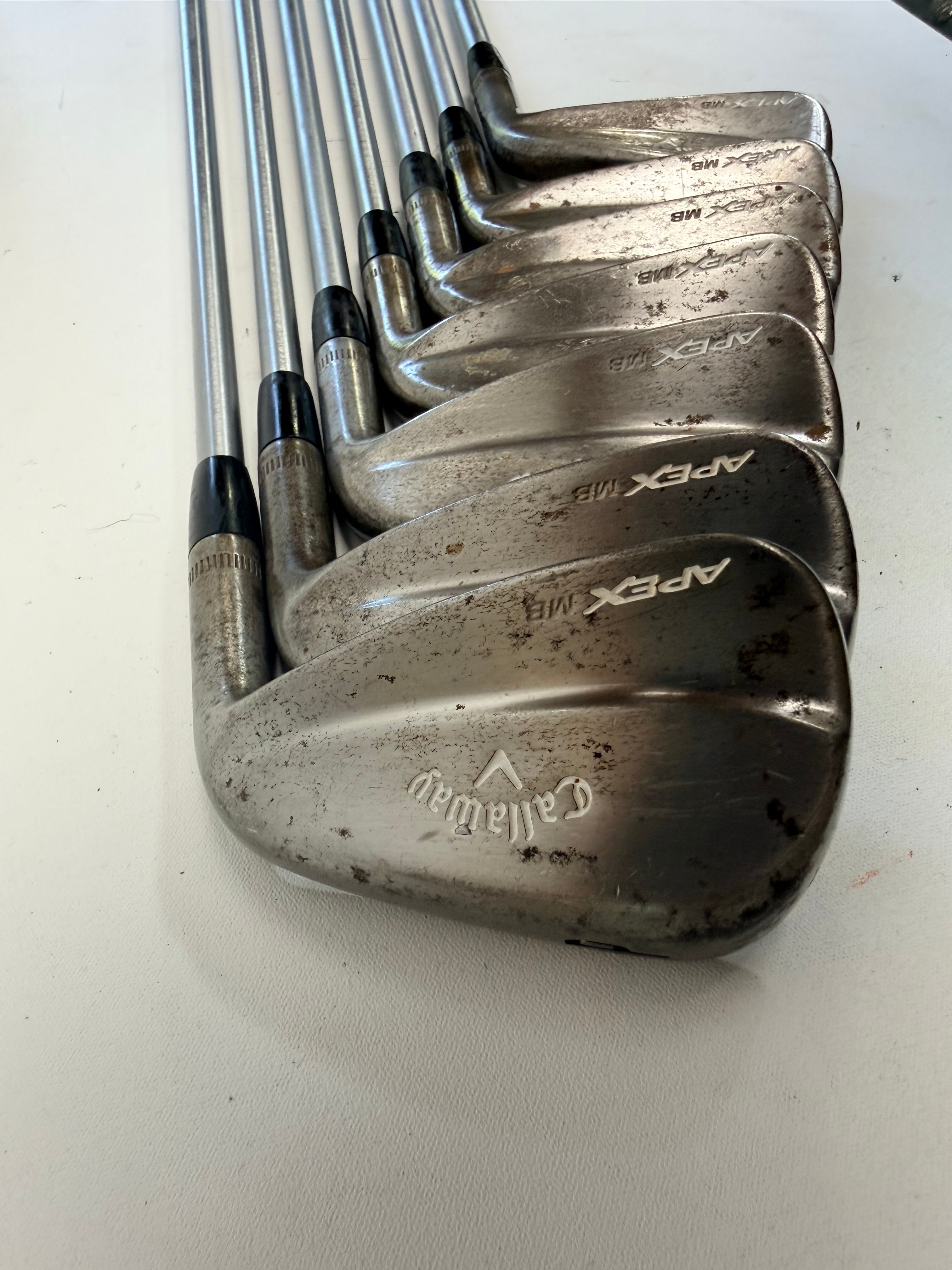 Callaway Apex MB Raw 2018 Irons 4-PW KBS C-Taper 120 Stiff Golf Pride V55 RH
