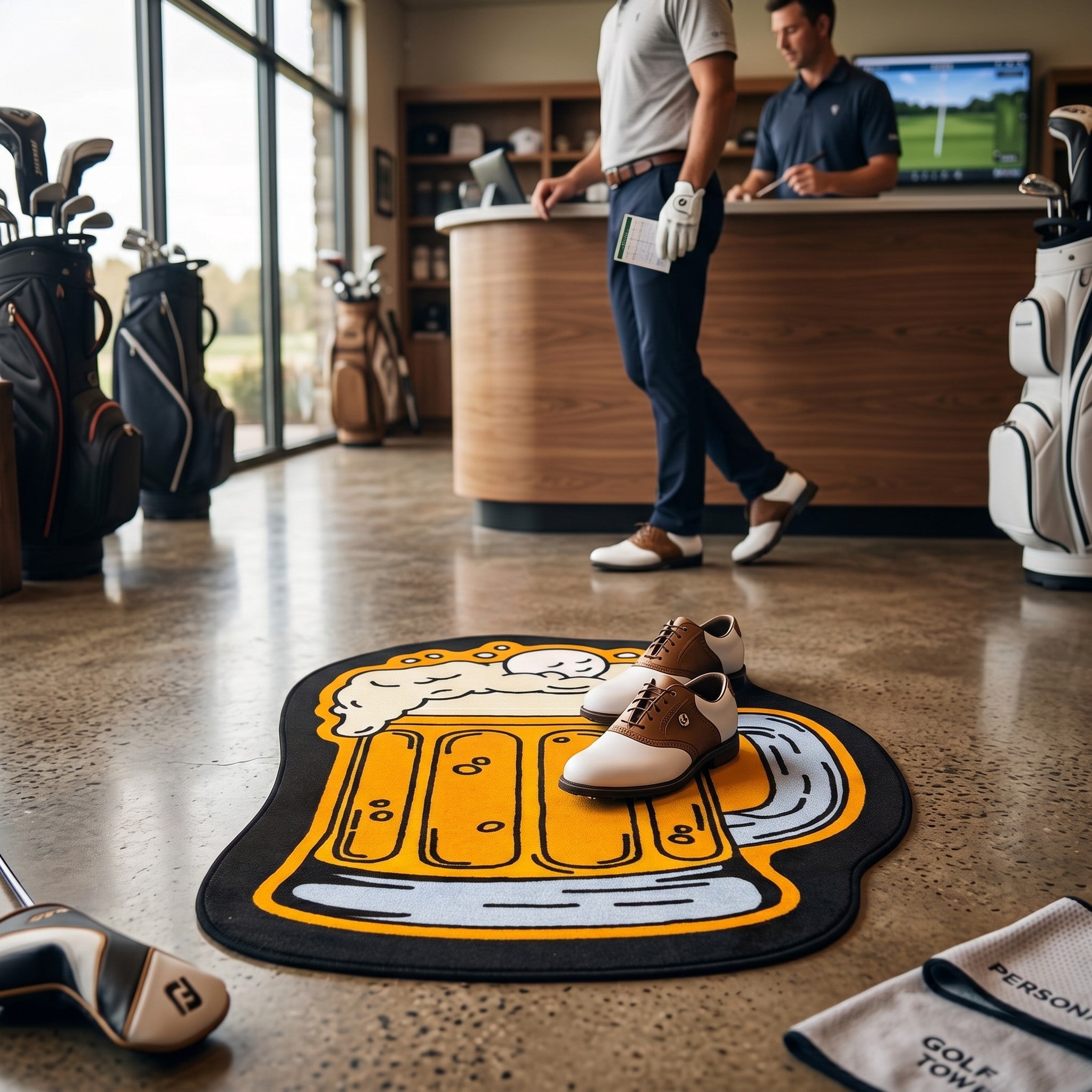 Cold One | Golf Shop Mat Rug| Golf Accessory