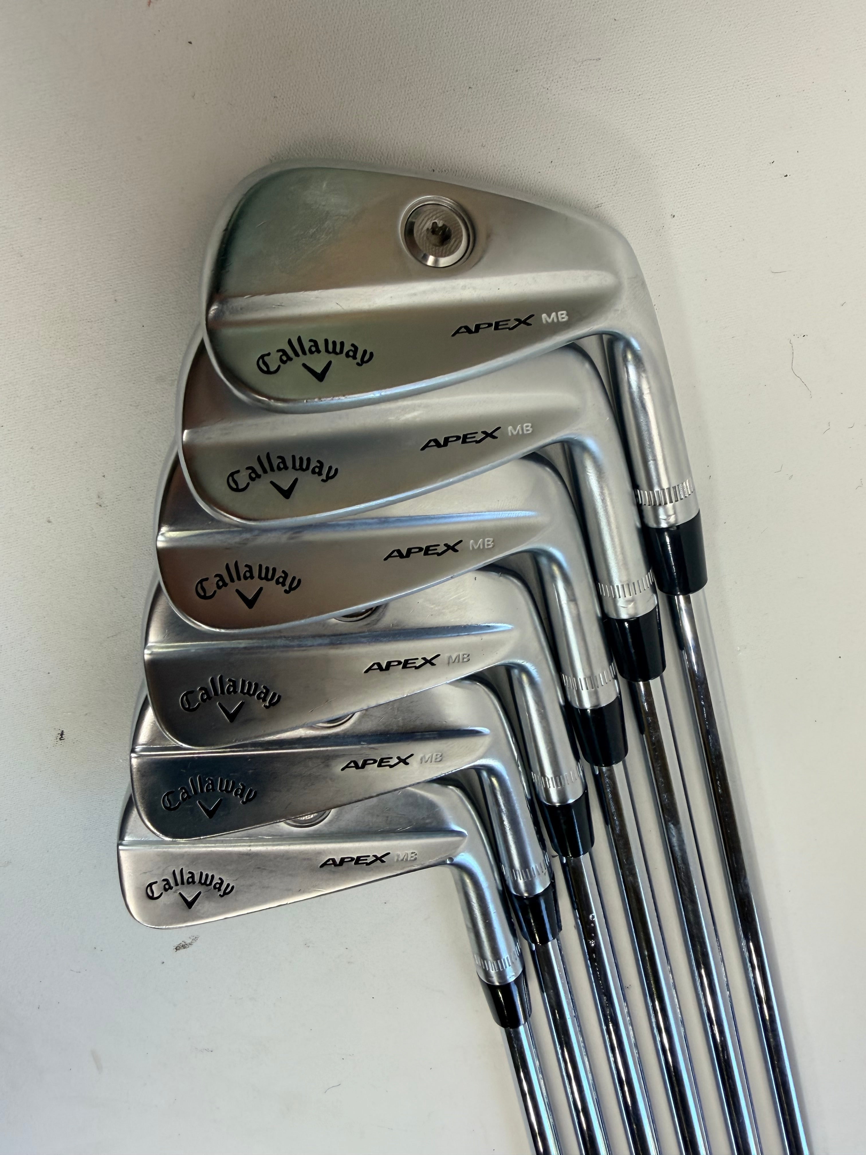 Callaway Apex MB 2021 Irons 5-PW NS Pro Modus 3 Tour 120 Stiff Flex RH (Used)