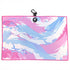 Cotton Candy Clouds Golf Towel | 24” x 16” Microfiber Towel | Magnetic Clip & Carabiner | Premium Golf Accessory