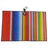 Fiesta Stripe Golf Towel | 24” x 16” Microfiber Towel | Magnetic Clip & Carabiner | Premium Golf Accessory