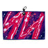 Galaxy Drip Golf Towel | 24” x 16” Microfiber Towel | Magnetic Clip & Carabiner | Premium Golf Accessory