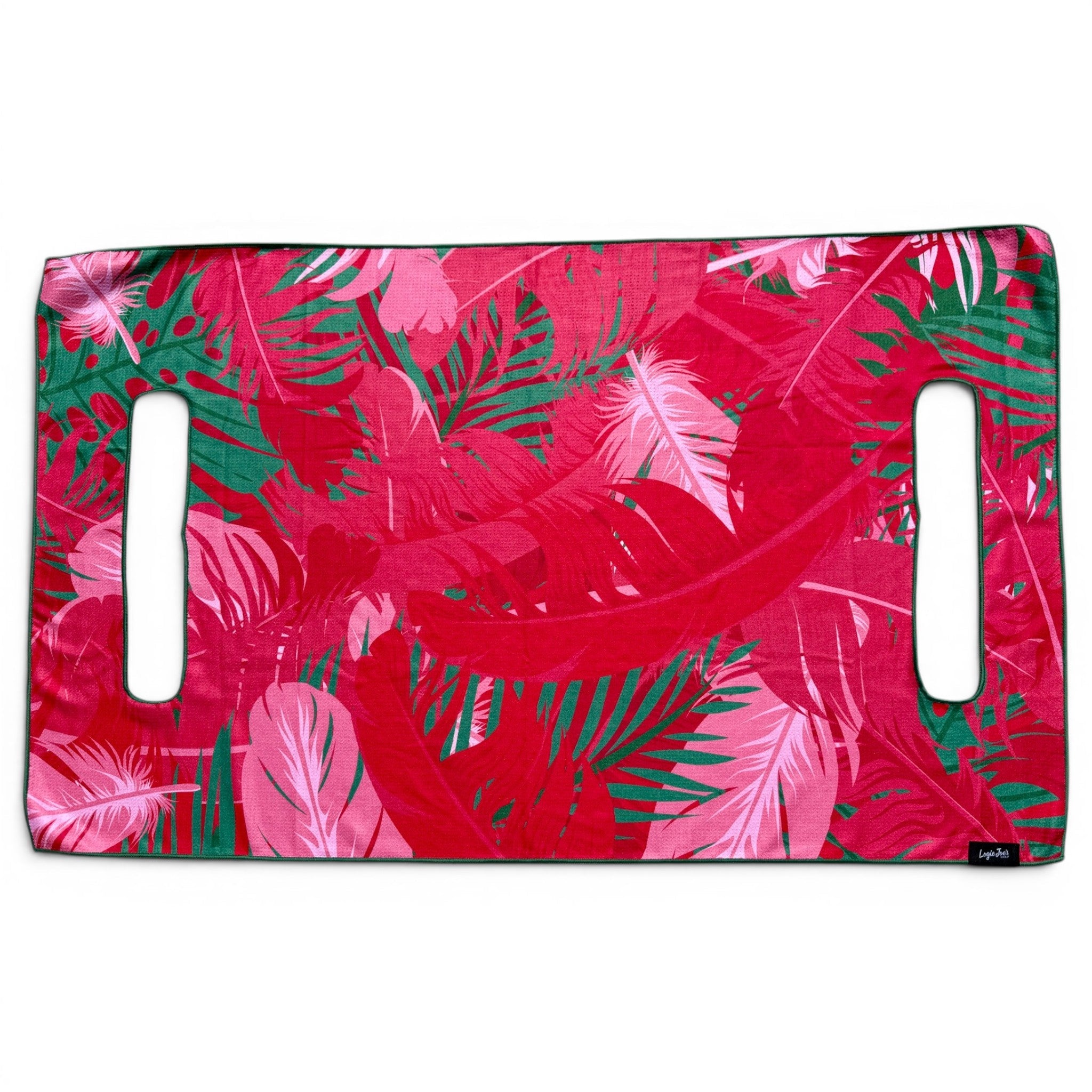Pink Paradise Golf Cart Seat Cover | Premium Microfiber Golf Cart Seat Towel | Universal Fit | Machine Washable | Tropical Pink
