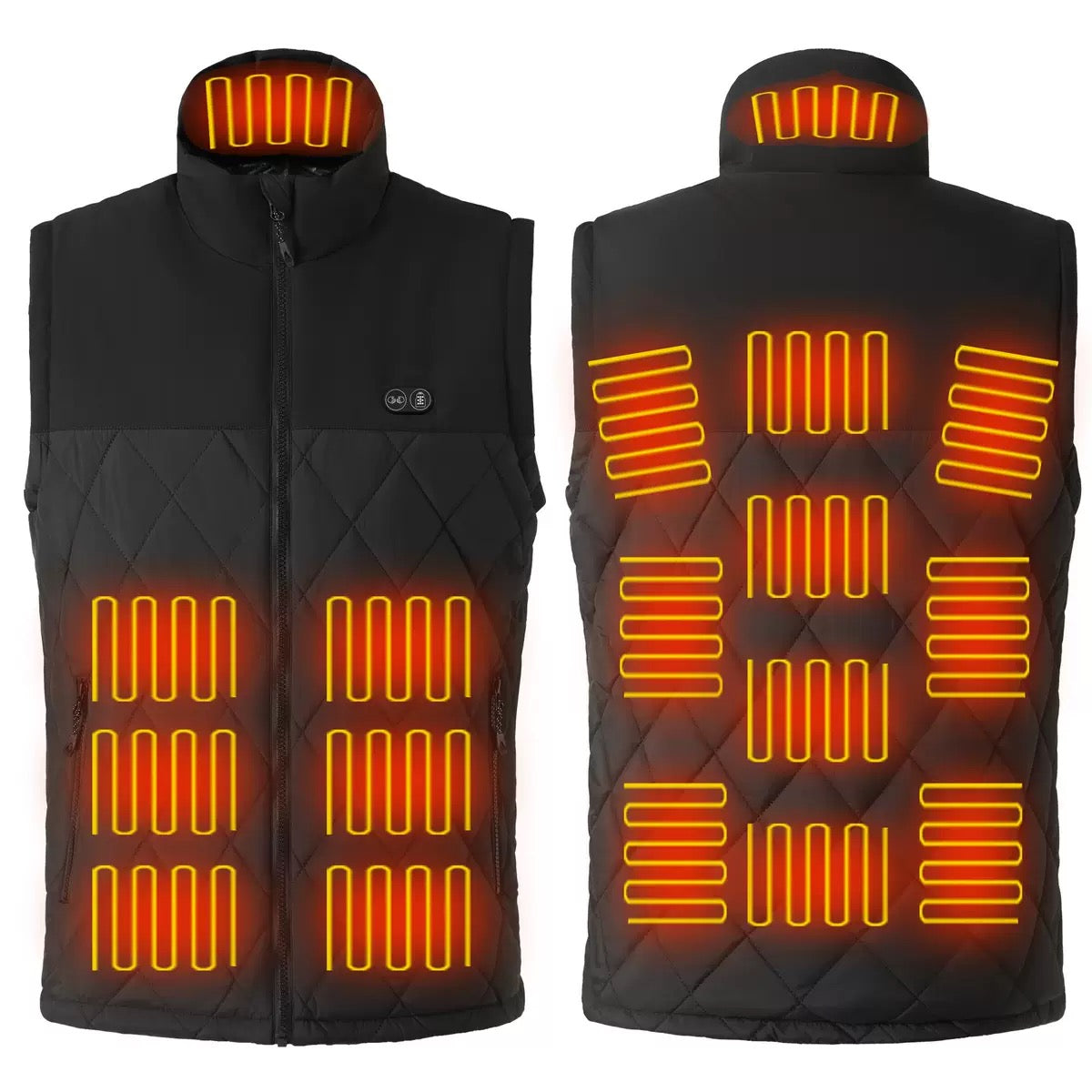 LITEGUEST Dual-Control Heated Vest – 17-Zone USB Heated Winter Vest