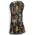 Miami Slice Driver Headcover – Premium Faux Leather Driver Cover – Elastic Fit – Embroidered - Neon Lights