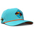 Canyon Golf Hat | Snapback Cap | Built-in Magnetic Ball Marker Holder + Marker Included | Adjustable Teal Adventure