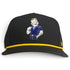 Saintly Tiger Golf Hat | Snapback Cap | Built-in Magnetic Ball Marker Holder + Marker Included | Adjustable White Tiger
