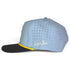Fore the Boys Golf Hat | Snapback Cap | Built-in Magnetic Ball Marker Holder + Marker Included | Adjustable Blonde Light Blue
