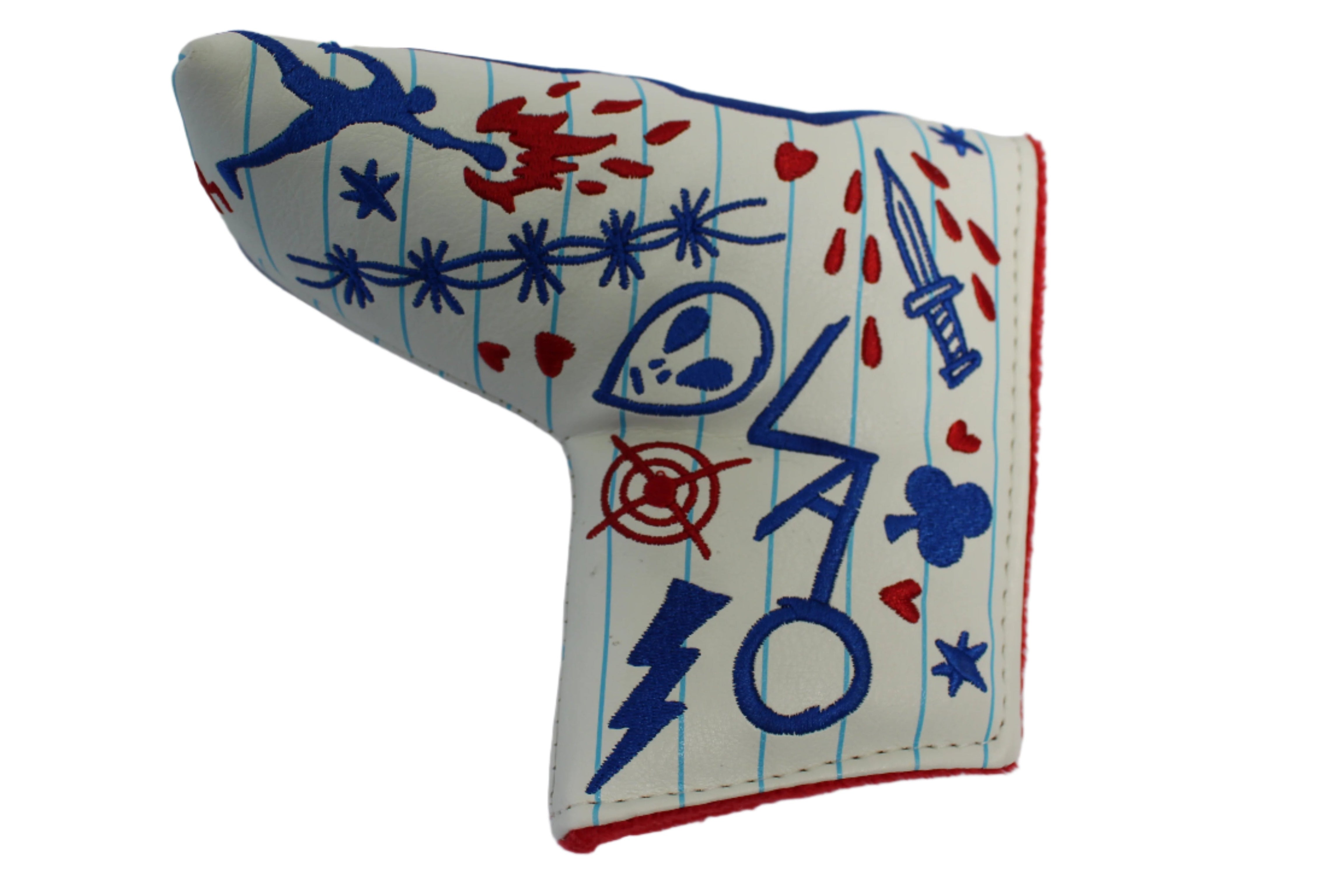 Swag Golf - S Cover Notebook Paper *opened, no bag* Blade Putter Headcover