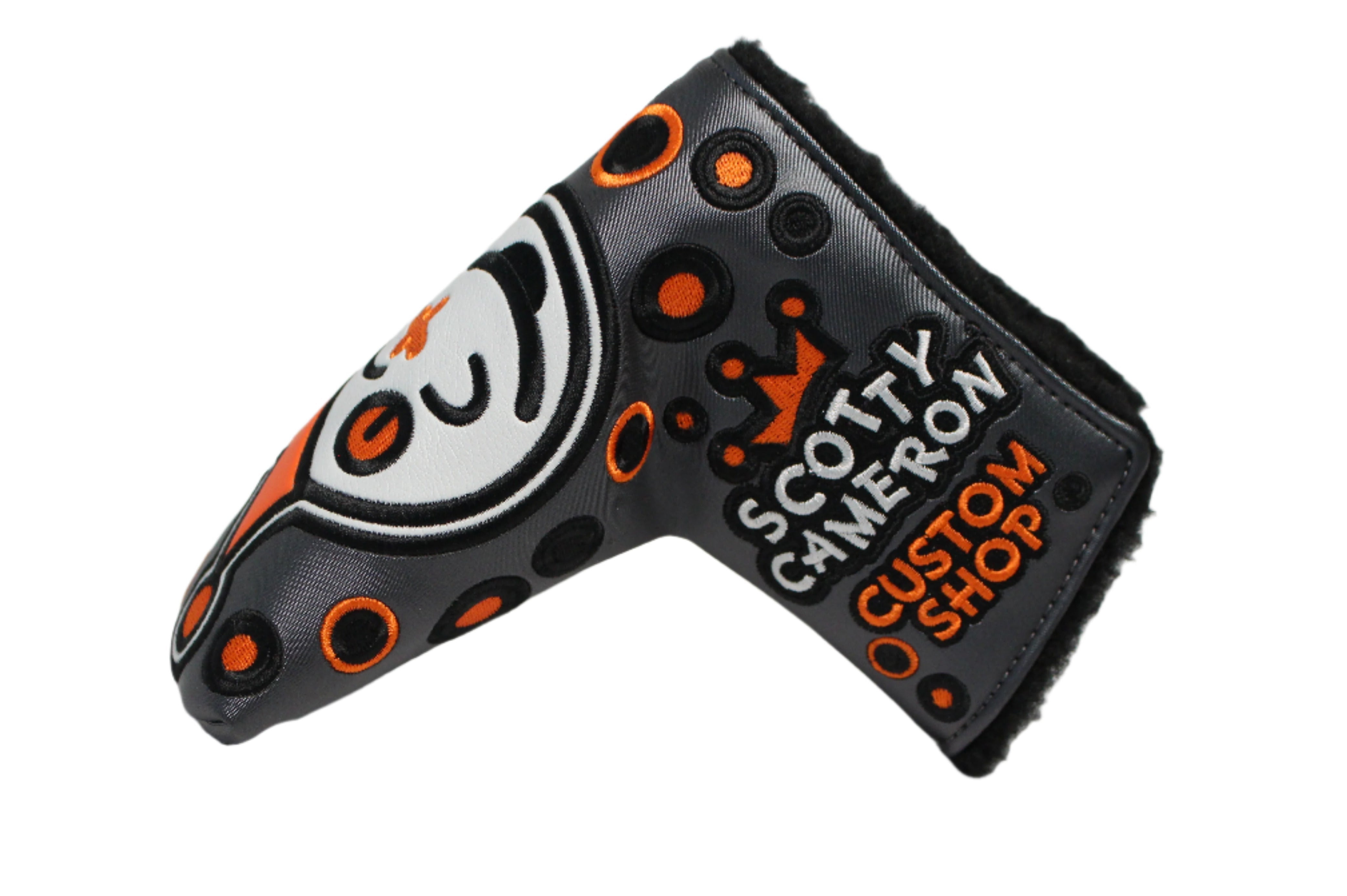 Scotty Cameron Custom Shop 2019 Jackpot Johnny Charcoal & Orange Blade Putter Headcover