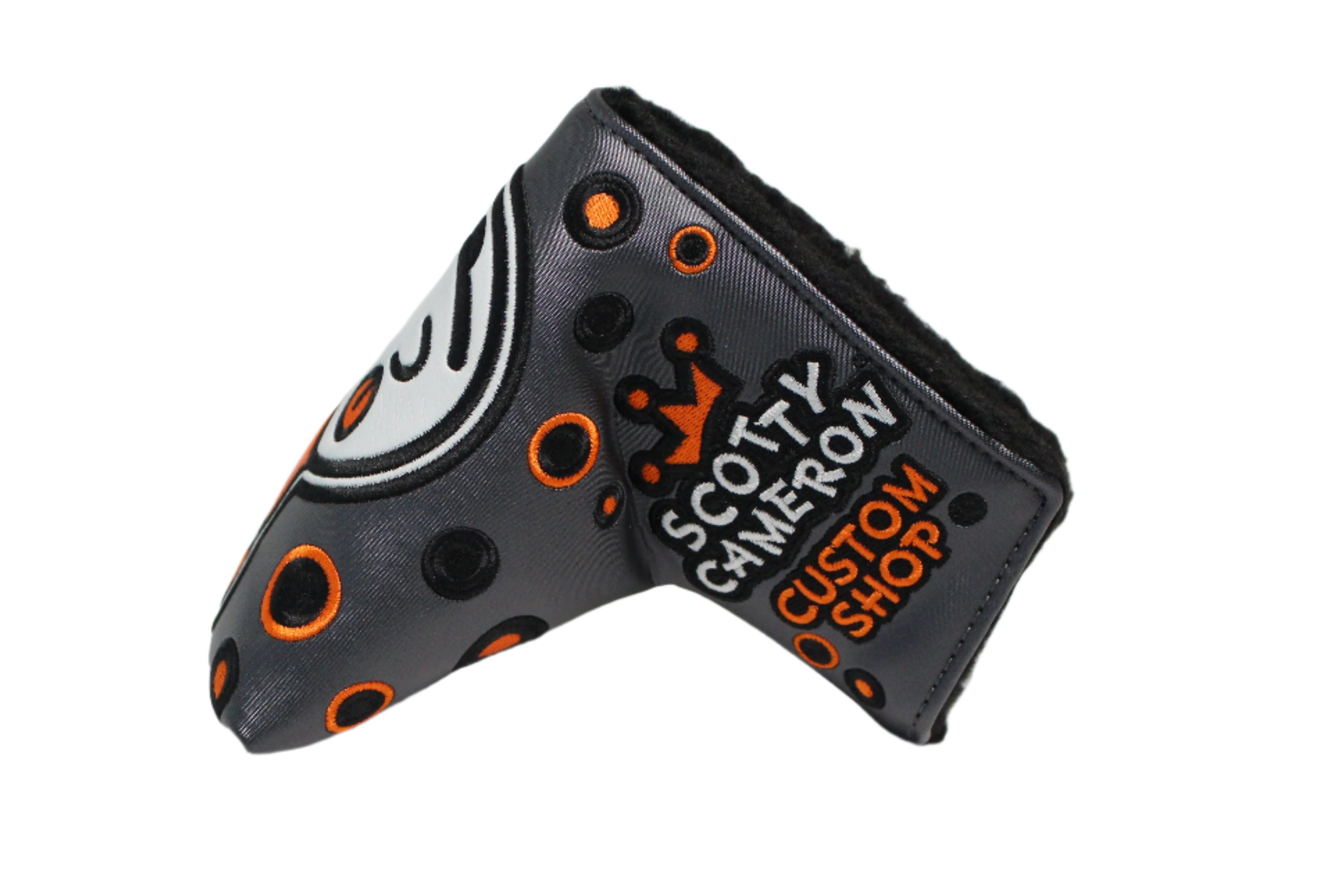 Scotty Cameron Custom Shop 2019 Jackpot Johnny Charcoal & Orange Mid-Mallet Putter Headcover