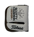 Scotty Cameron - Cameron & Crown "Made to Play" White/Brown Left Hand Mid-Square Mallet Putter Headcover
