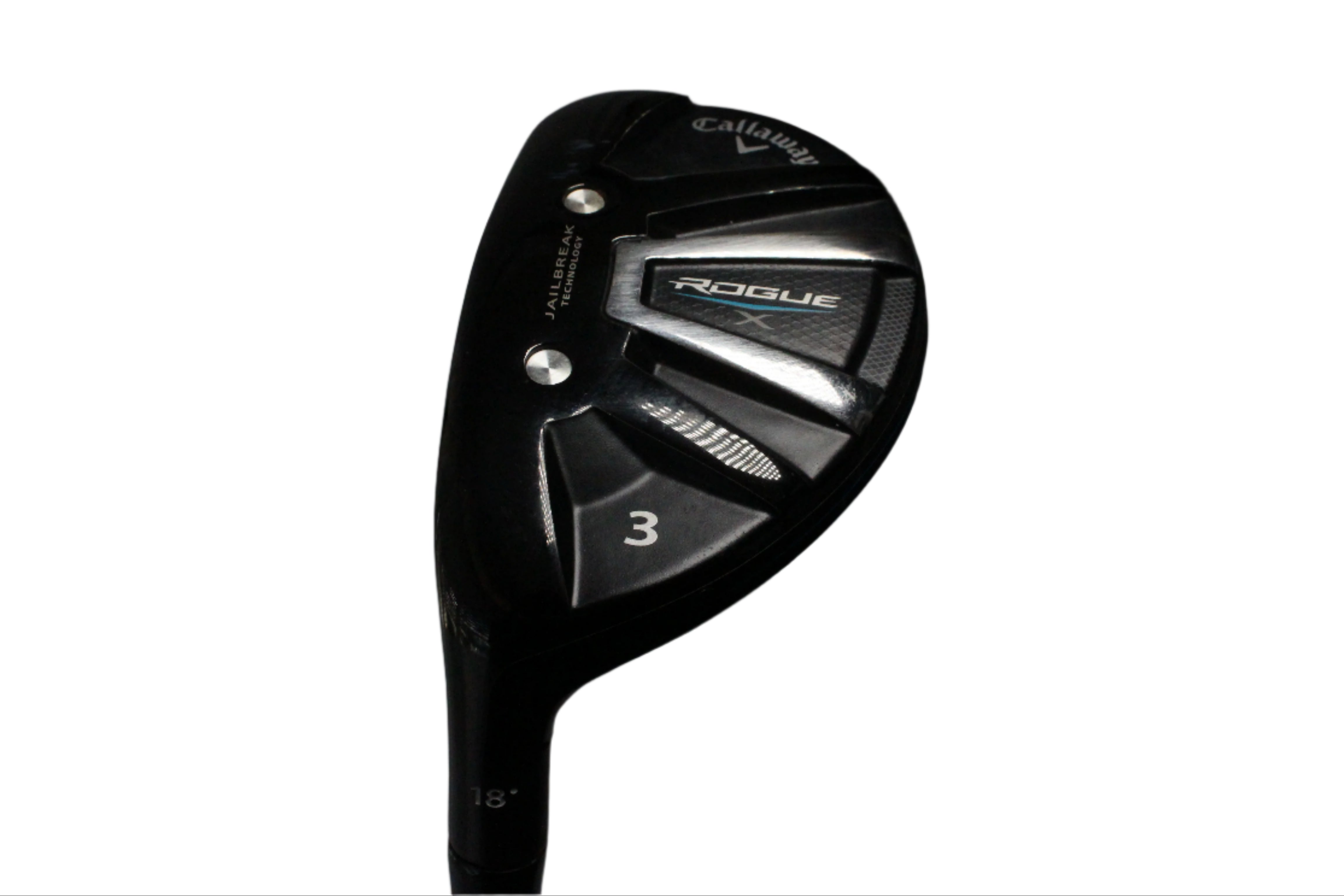 Pre-Owned Callaway Rogue X:  3 Hybrid (18.0) (Left Handed) W/ Aldila 60 R (Regular) (41 Inch) Shaft (Above Average)