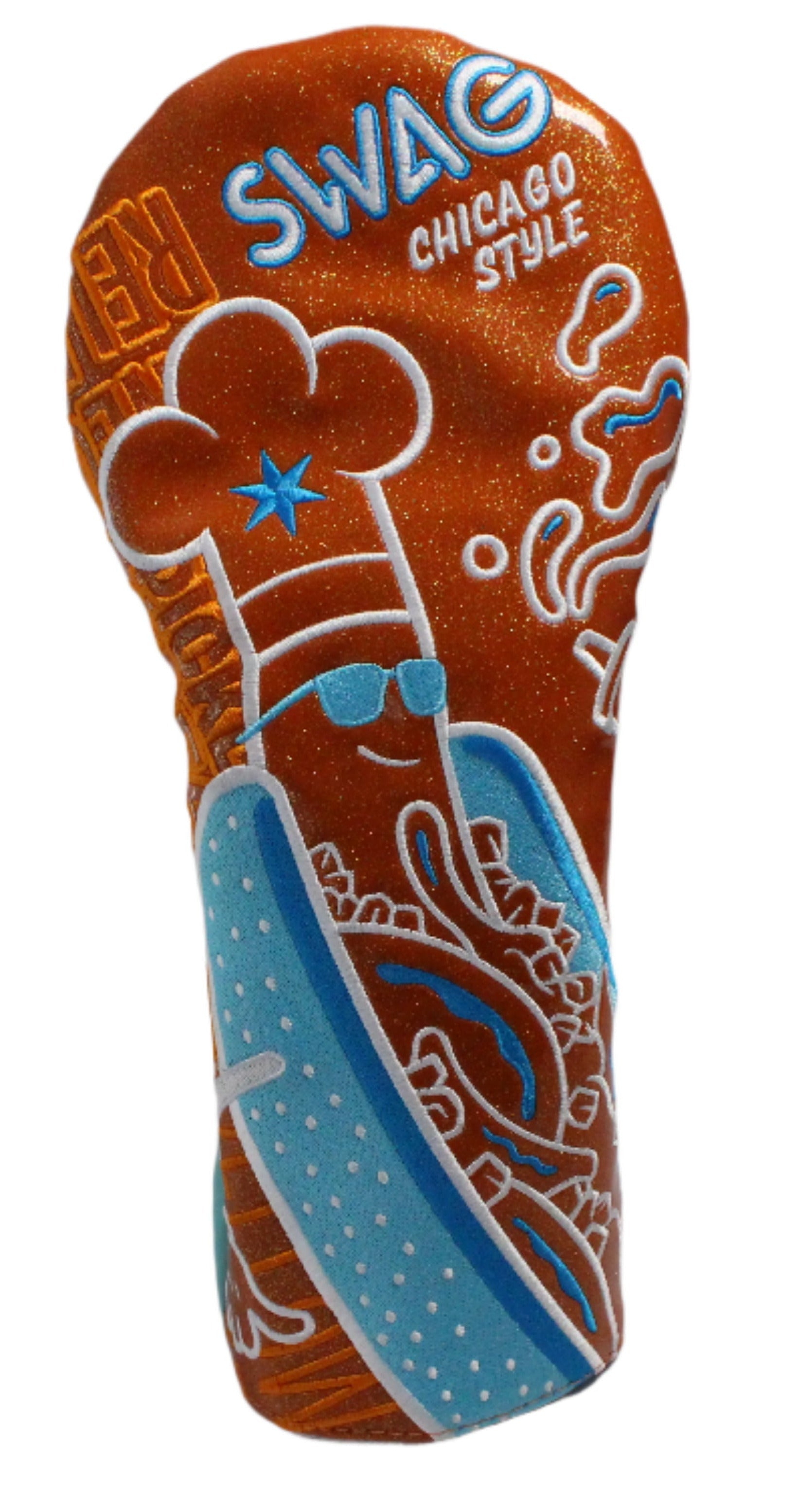 Swag Golf - Mandarin Jumbo Dog Driver/Wood Headcover Set *opened, no bag*