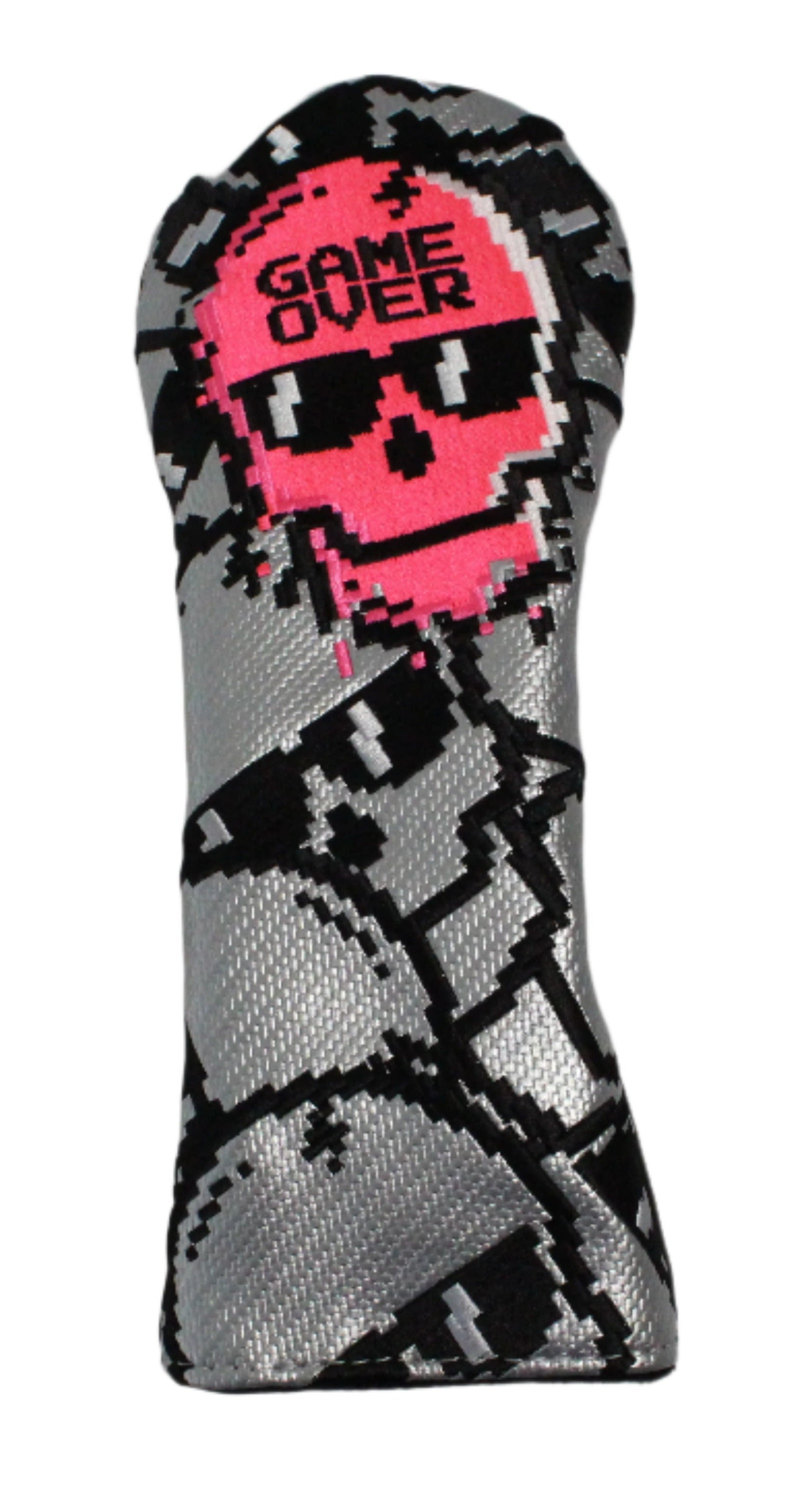 Swag Golf - Neon Pink "Game Over" Stacked Skulls Fairway Wood Headcover *opened, no bag*