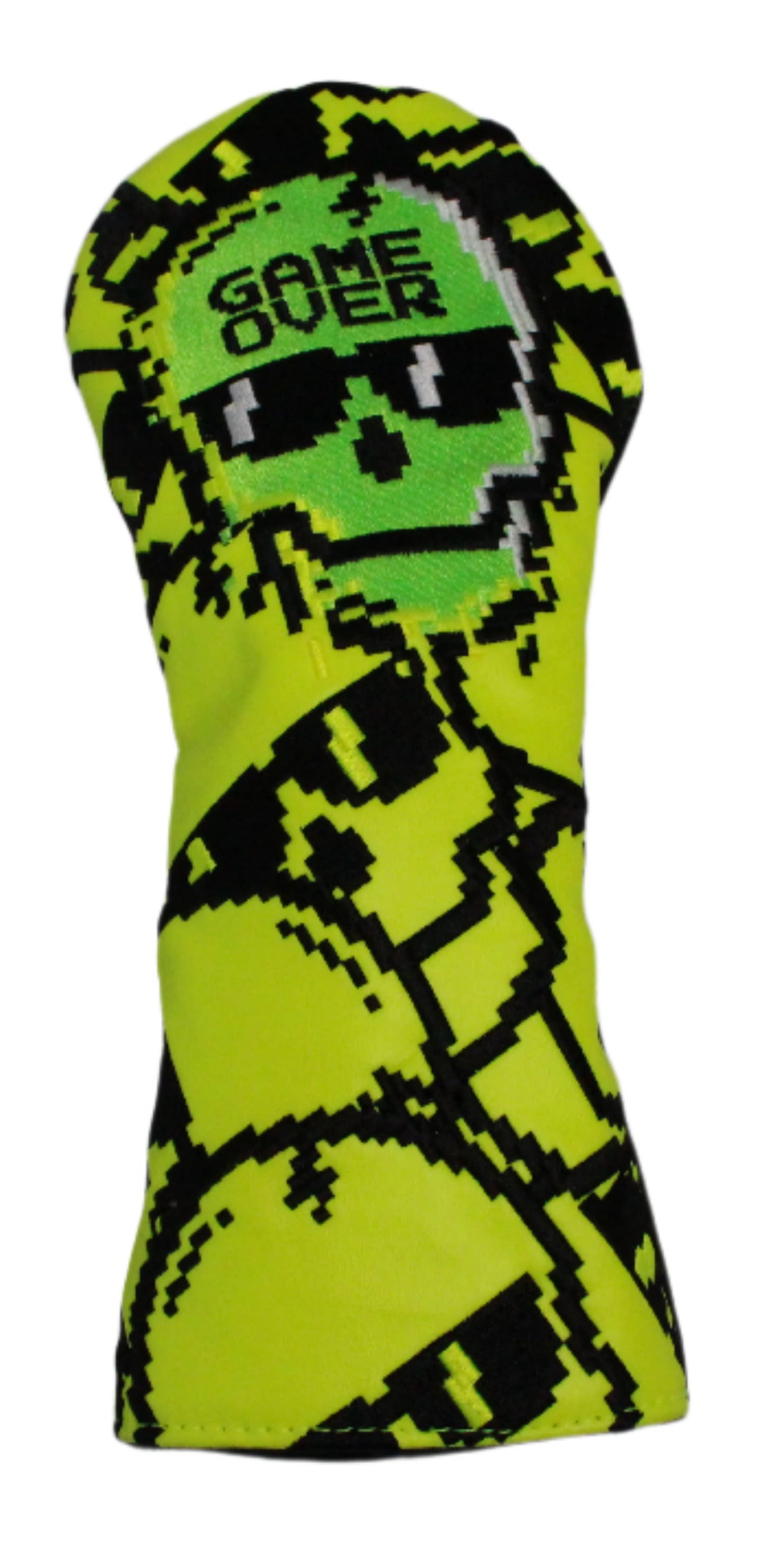 Swag Golf - Neon Green/Yellow "Game Over" Stacked Skulls Fairway Wood Headcover *opened, no bag*