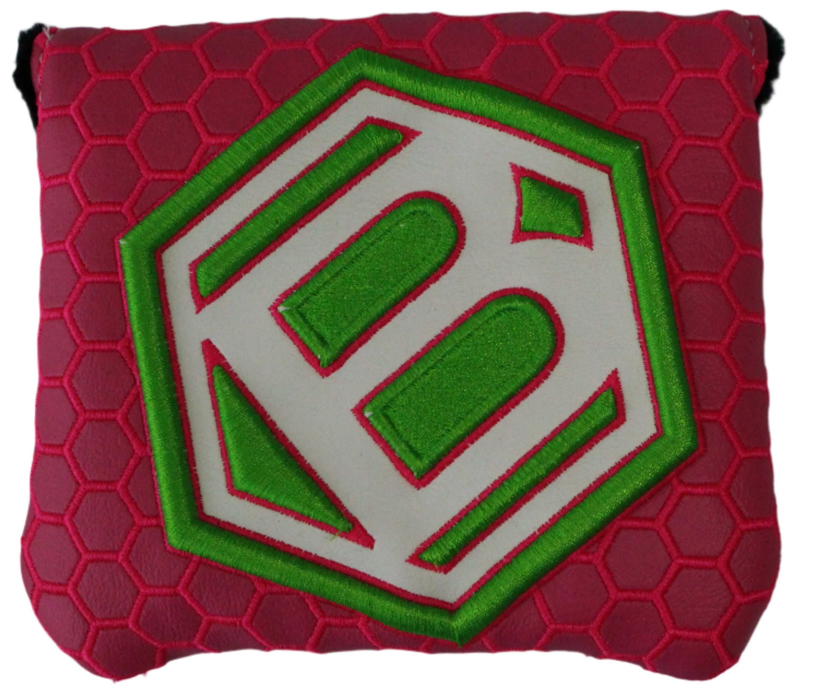 Bettinardi - 2022 Jumbo Hex B Specialty Run Mid-Sqaure Mallet Putter Headcover Pink/Green/White