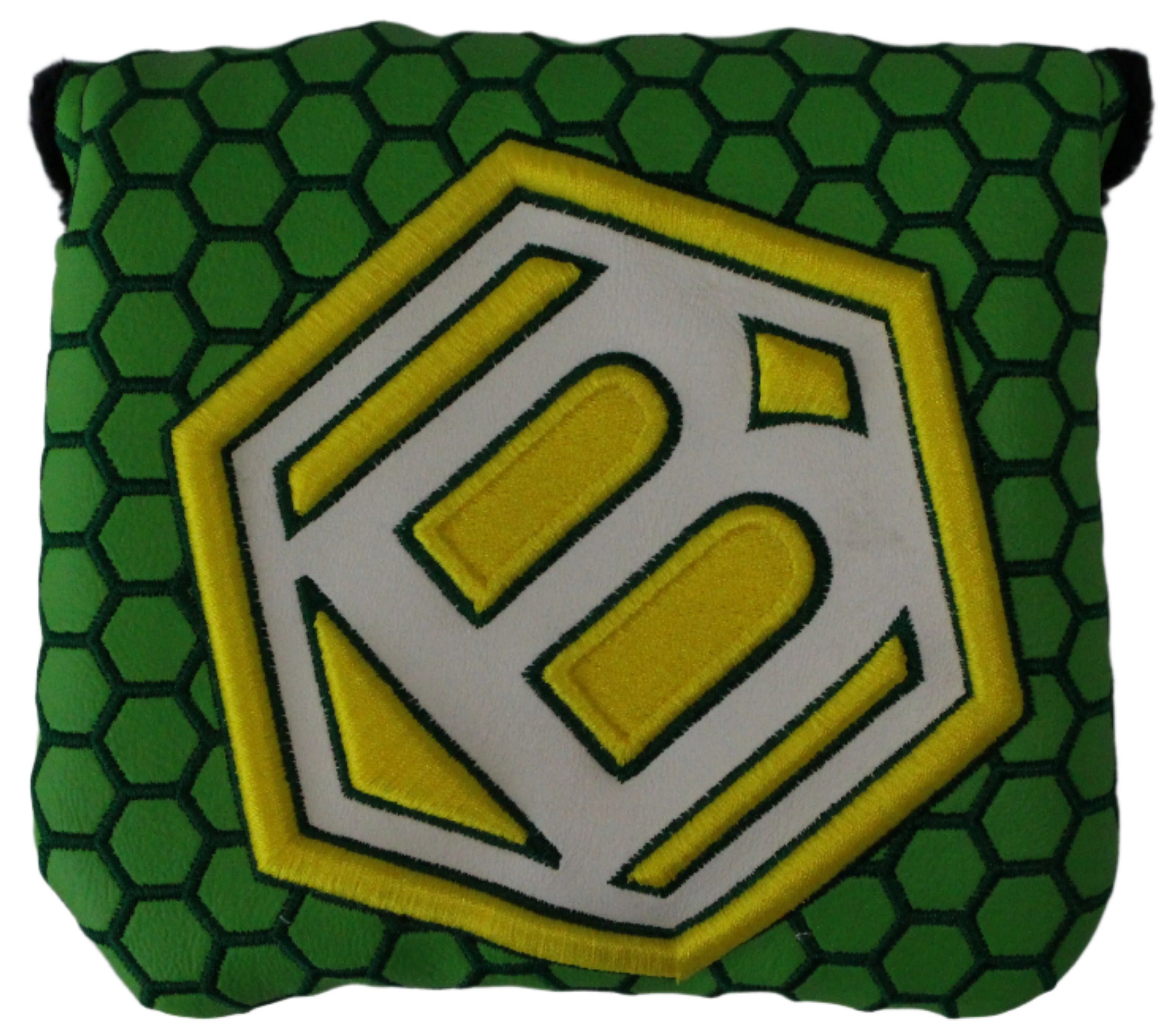 Bettinardi - 2022 Jumbo Hex B Specialty Run Mid-Sqaure Mallet Putter Headcover Green/Yellow/White