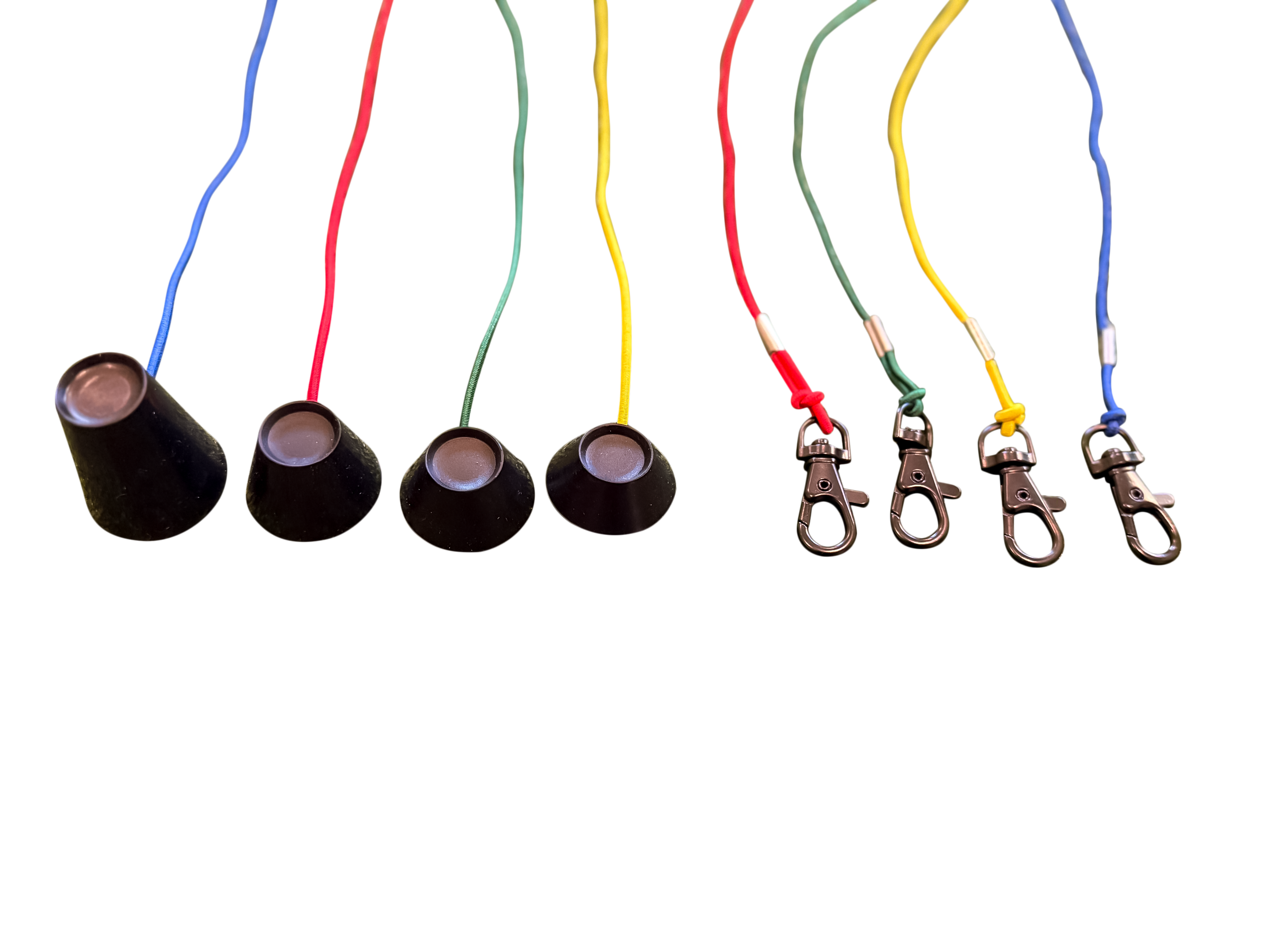 3FT Golf Simulator Tees - Durable Silicone Sim Tees with Bungee Cord and Swivel Clip