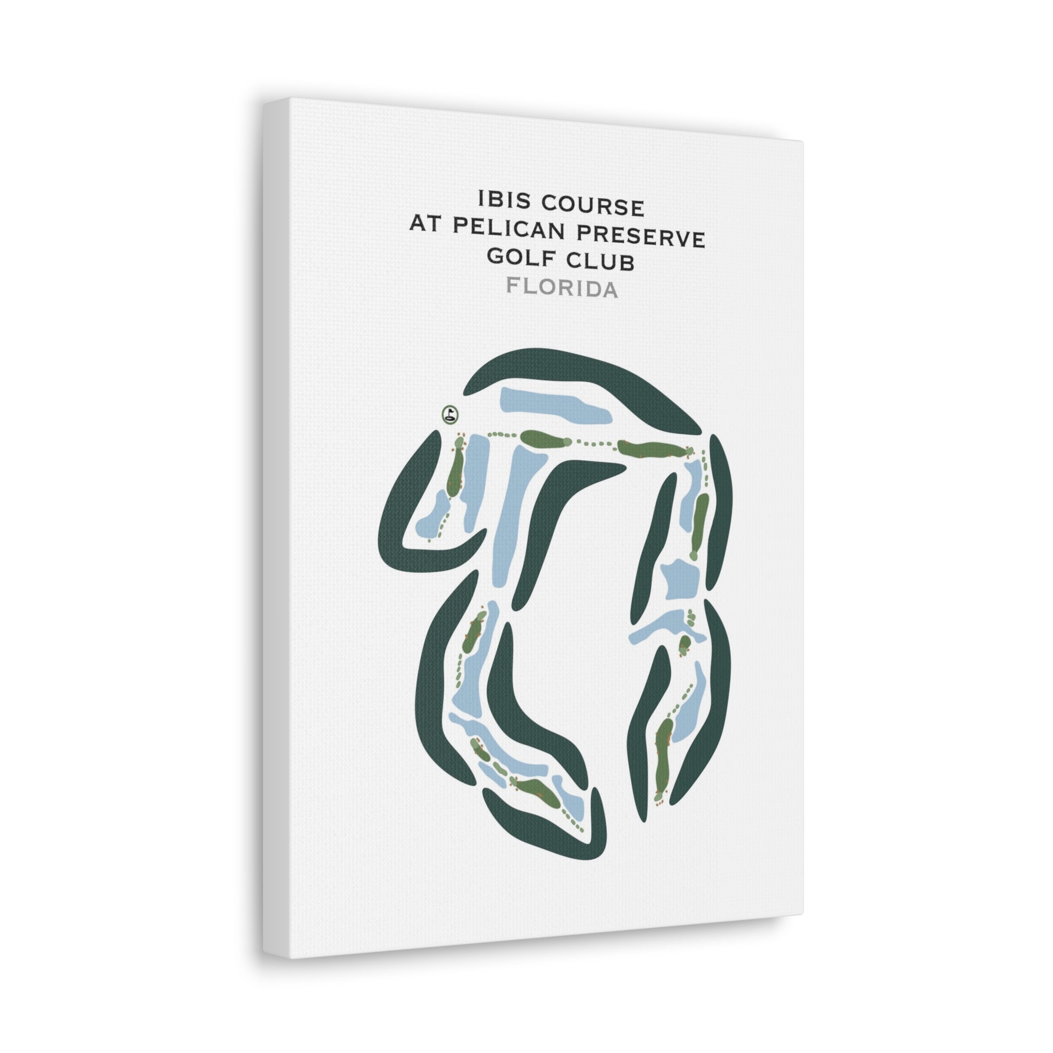 Ibis Golf Course at Pelican Preserve Golf Club, Florida - Printed Golf Courses