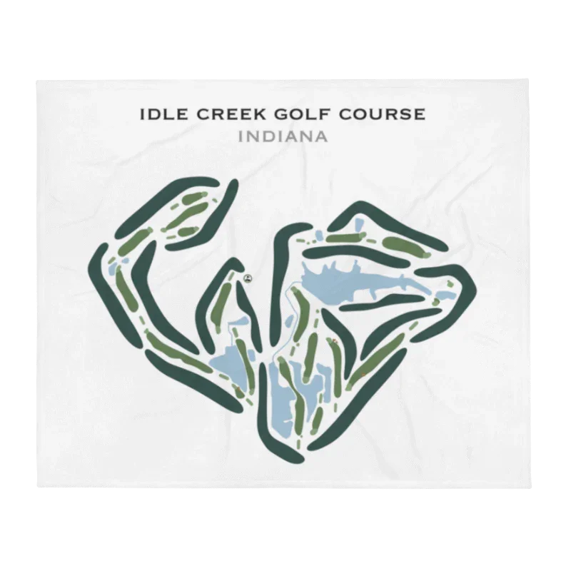 Idle Creek Golf Course, Indiana - Printed Golf Courses