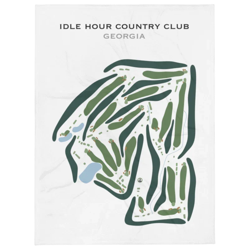 Idle Hour Country Club, Georgia - Printed Golf Courses