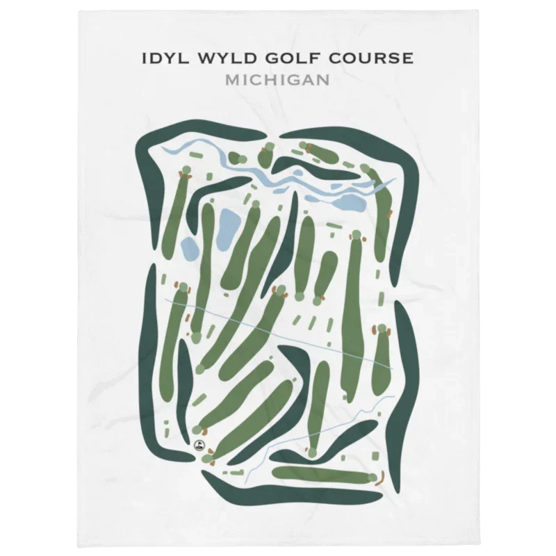 Idyl Wyld Golf Course, Michigan - Printed Golf Courses