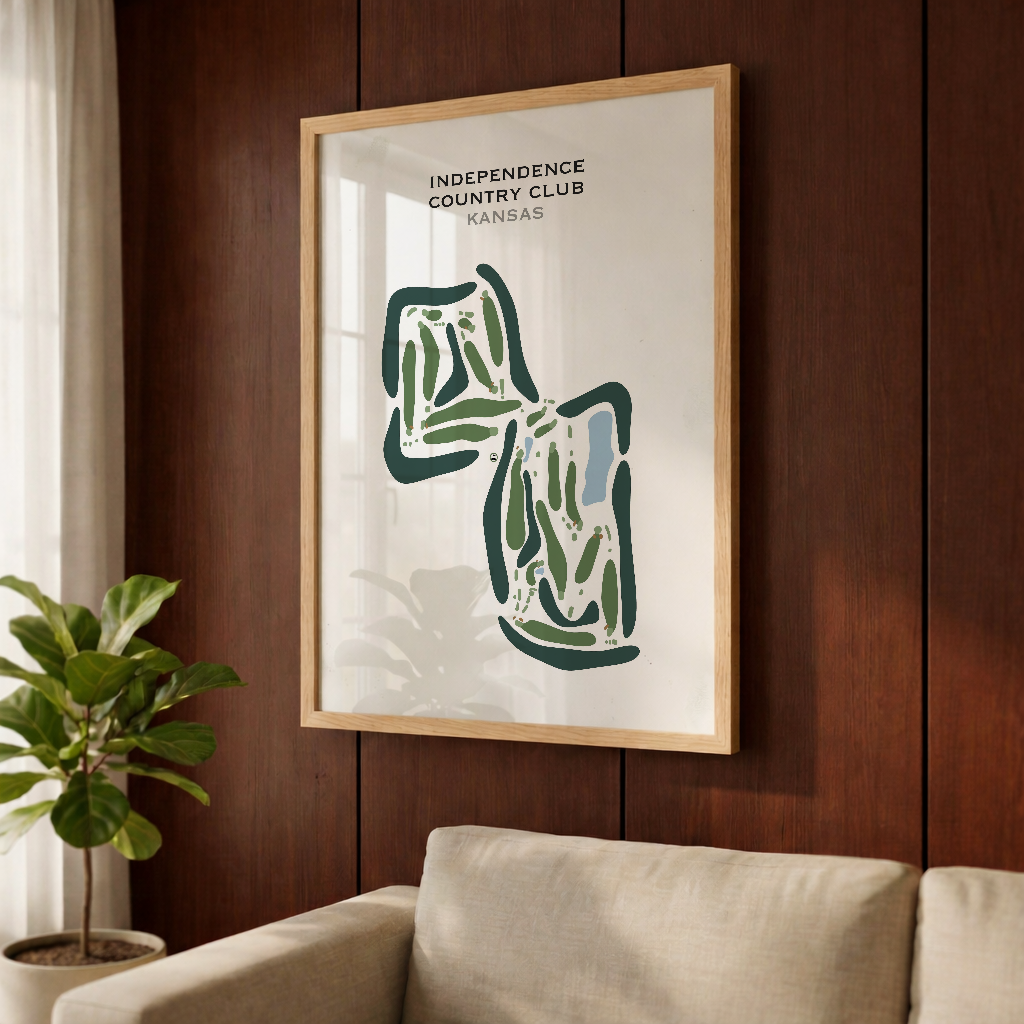 Independence Country Club, Kansas - Printed Golf Courses
