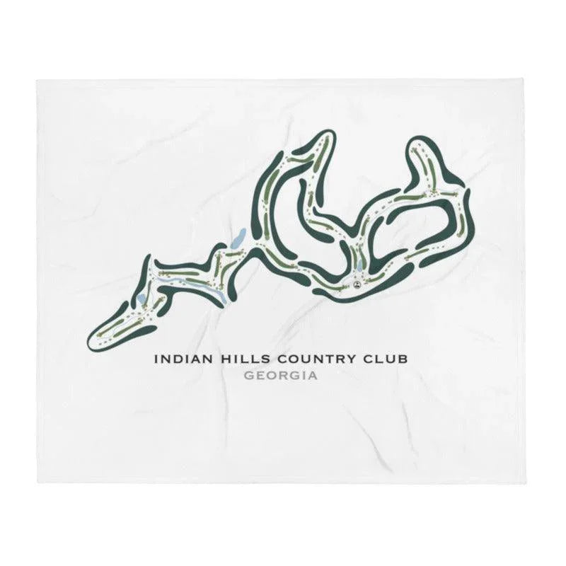 Indian Hills Country Club, Georgia - Printed Golf Courses