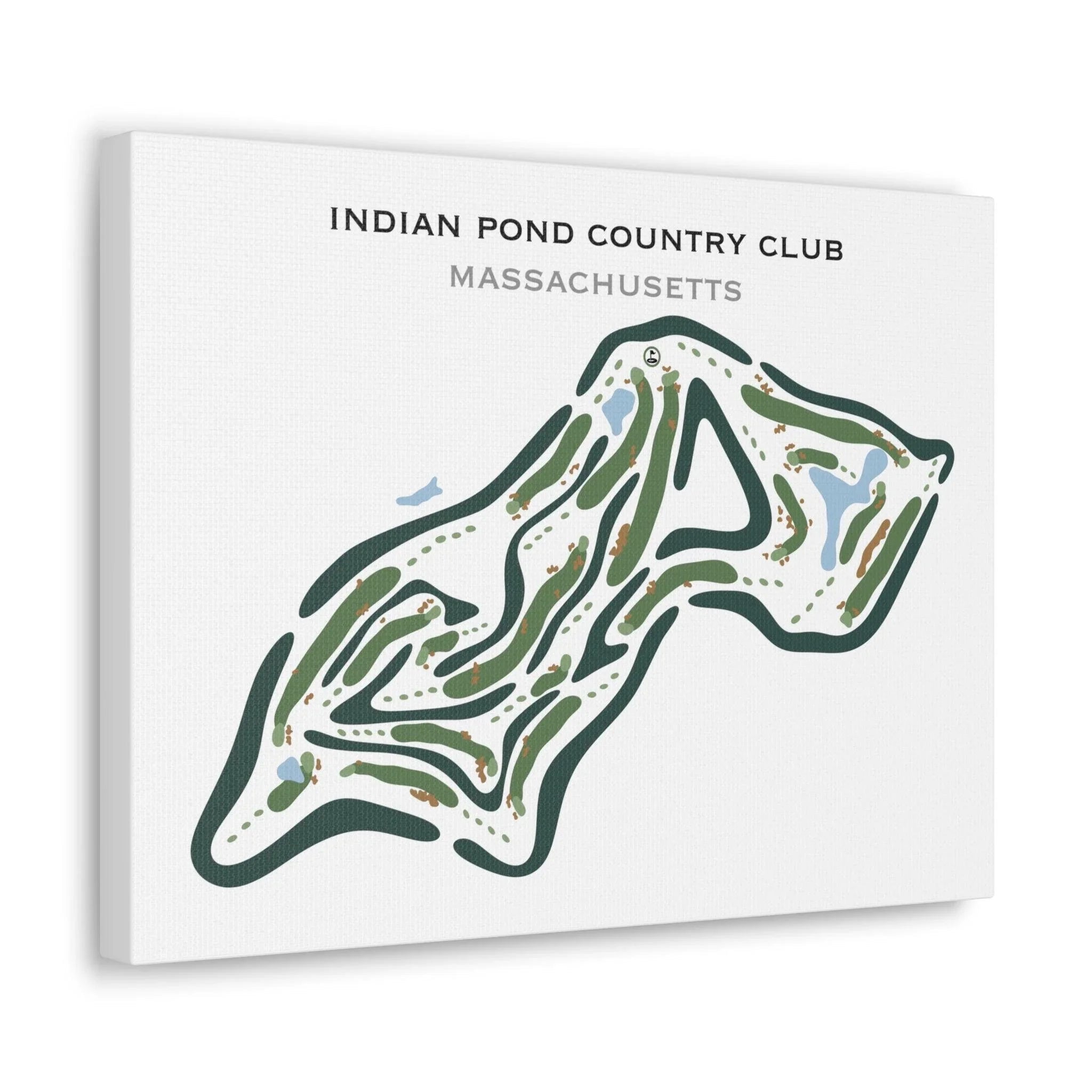 Indian Pond Country Club, Massachusetts - Printed Golf Courses