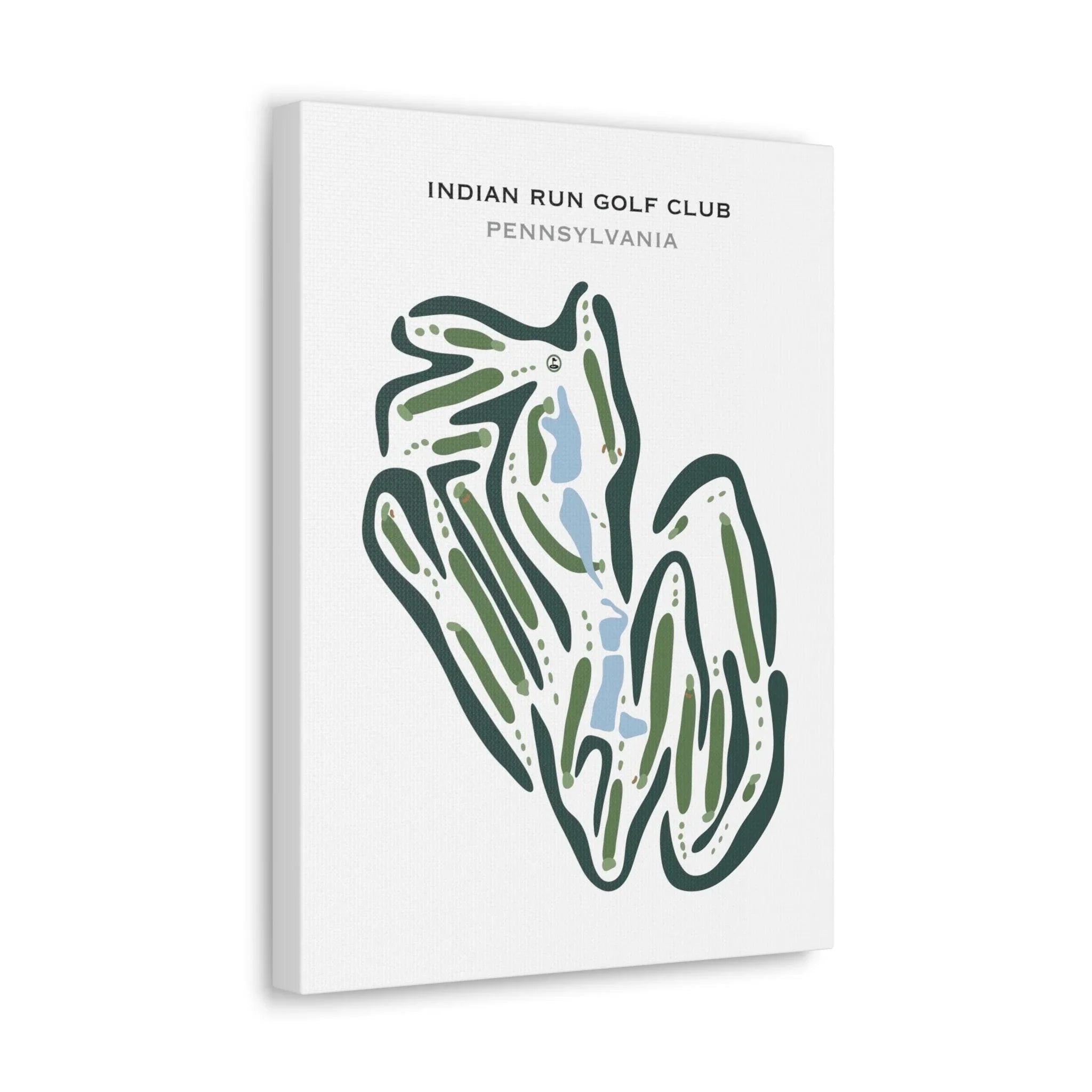 Indian Run Golf Club, Pennsylvania - Printed Golf Courses