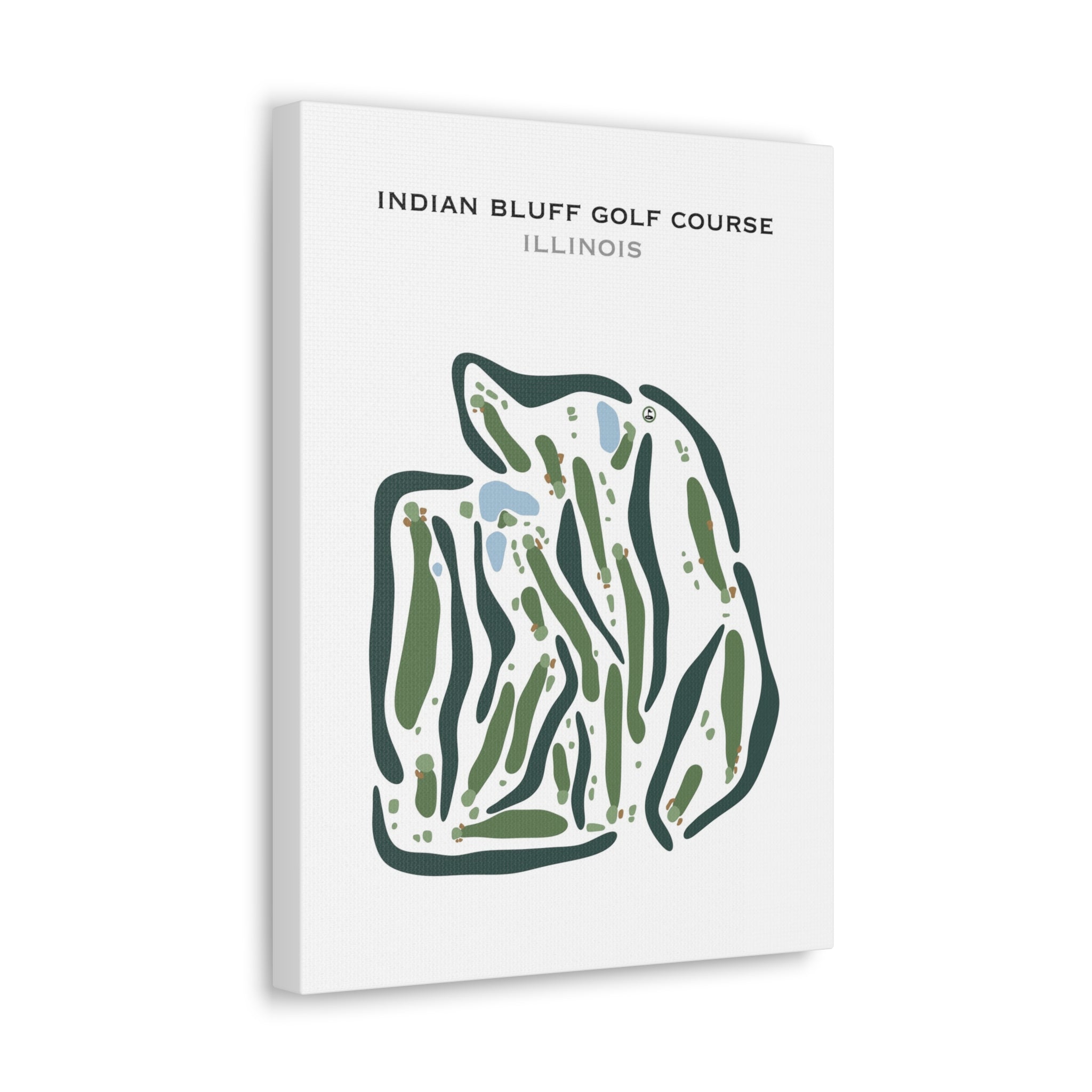 Indian Bluff Golf Course, Illinois - Printed Golf Courses