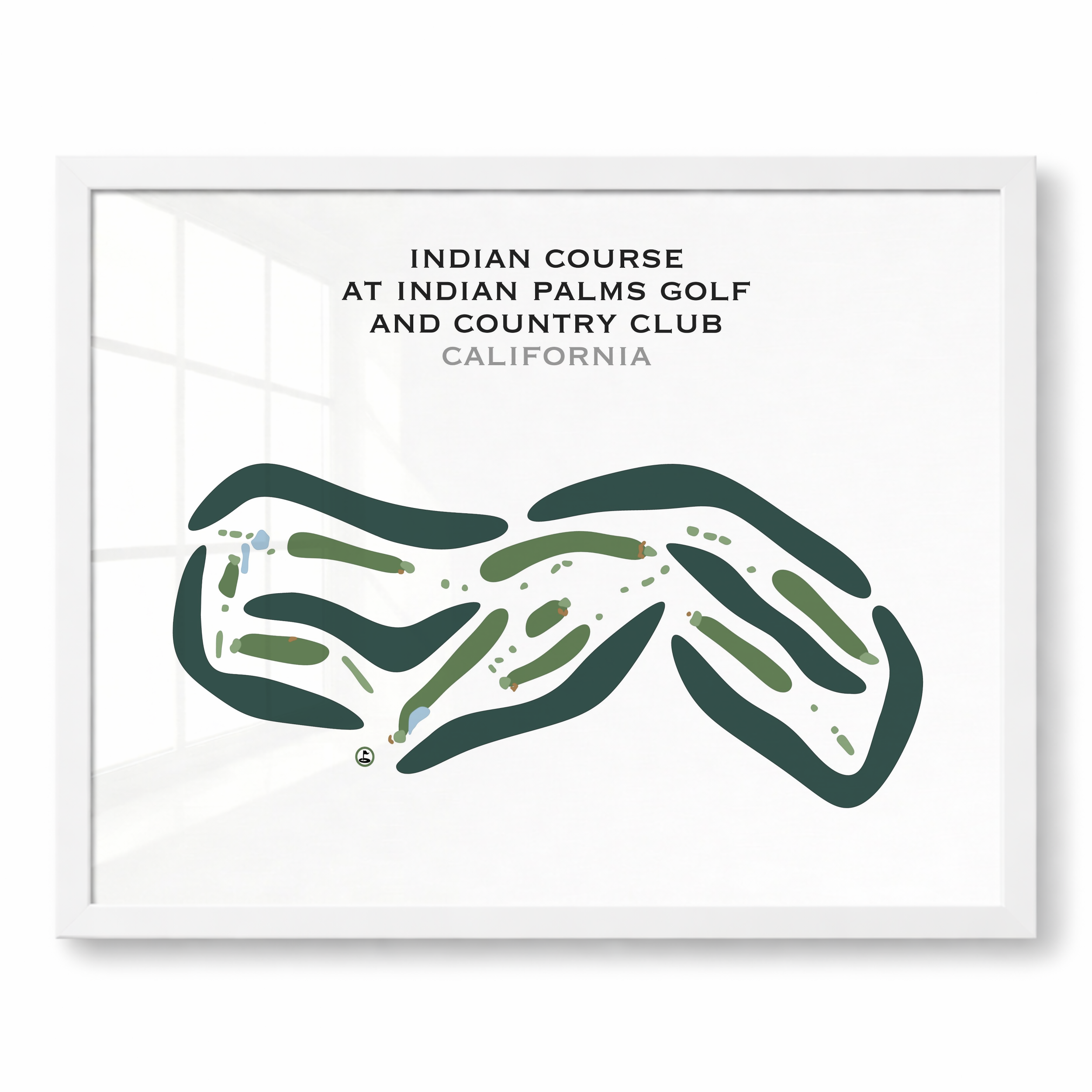 Indian Course at Indian Palms Golf & Country Club, California - Printed Golf Courses