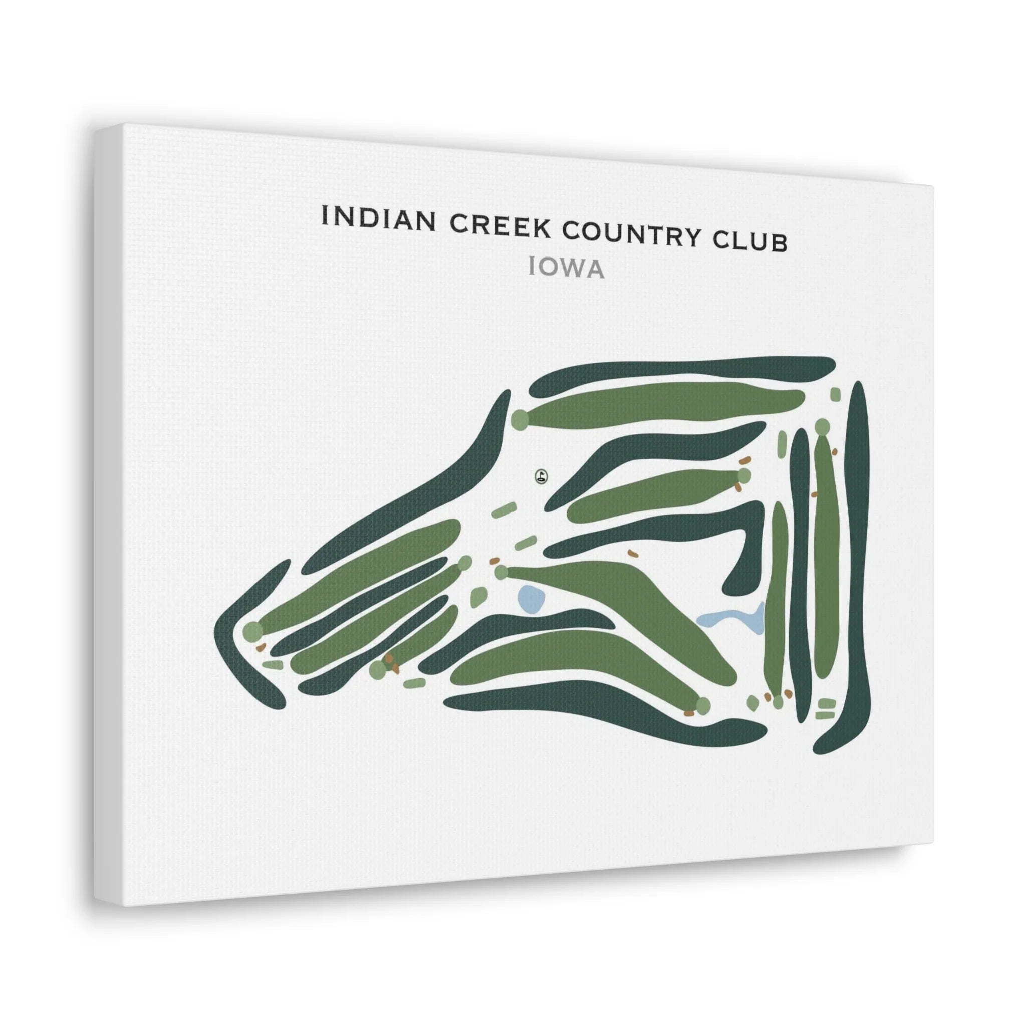 Indian Creek Country Club, Iowa - Printed Golf Course