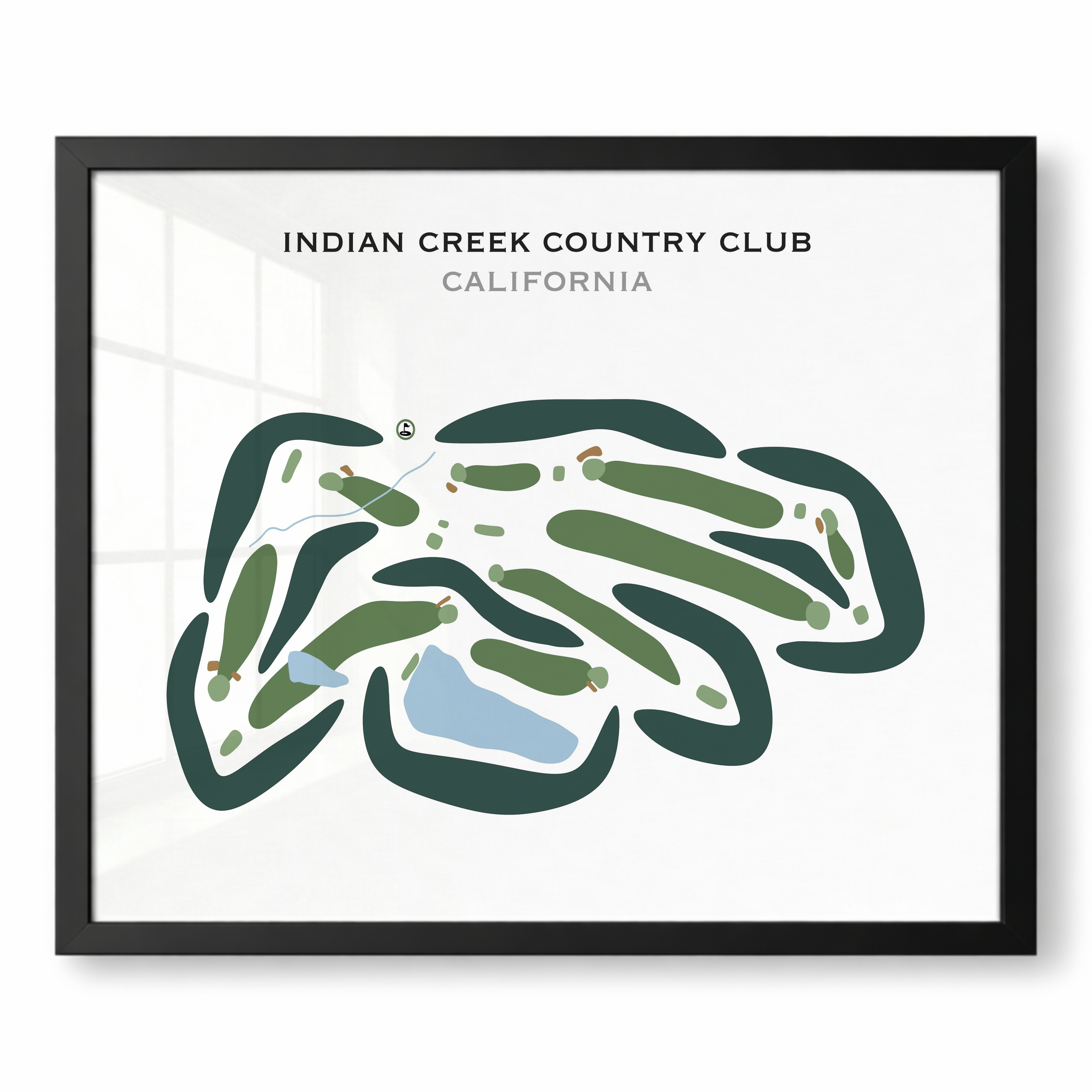 Indian Creek Country Club, California - Printed Golf Courses
