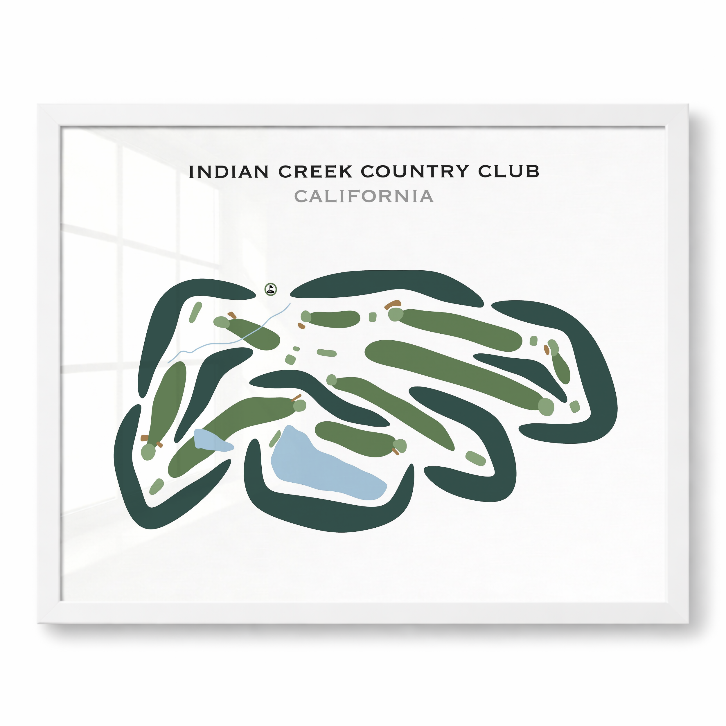 Indian Creek Country Club, California - Printed Golf Courses