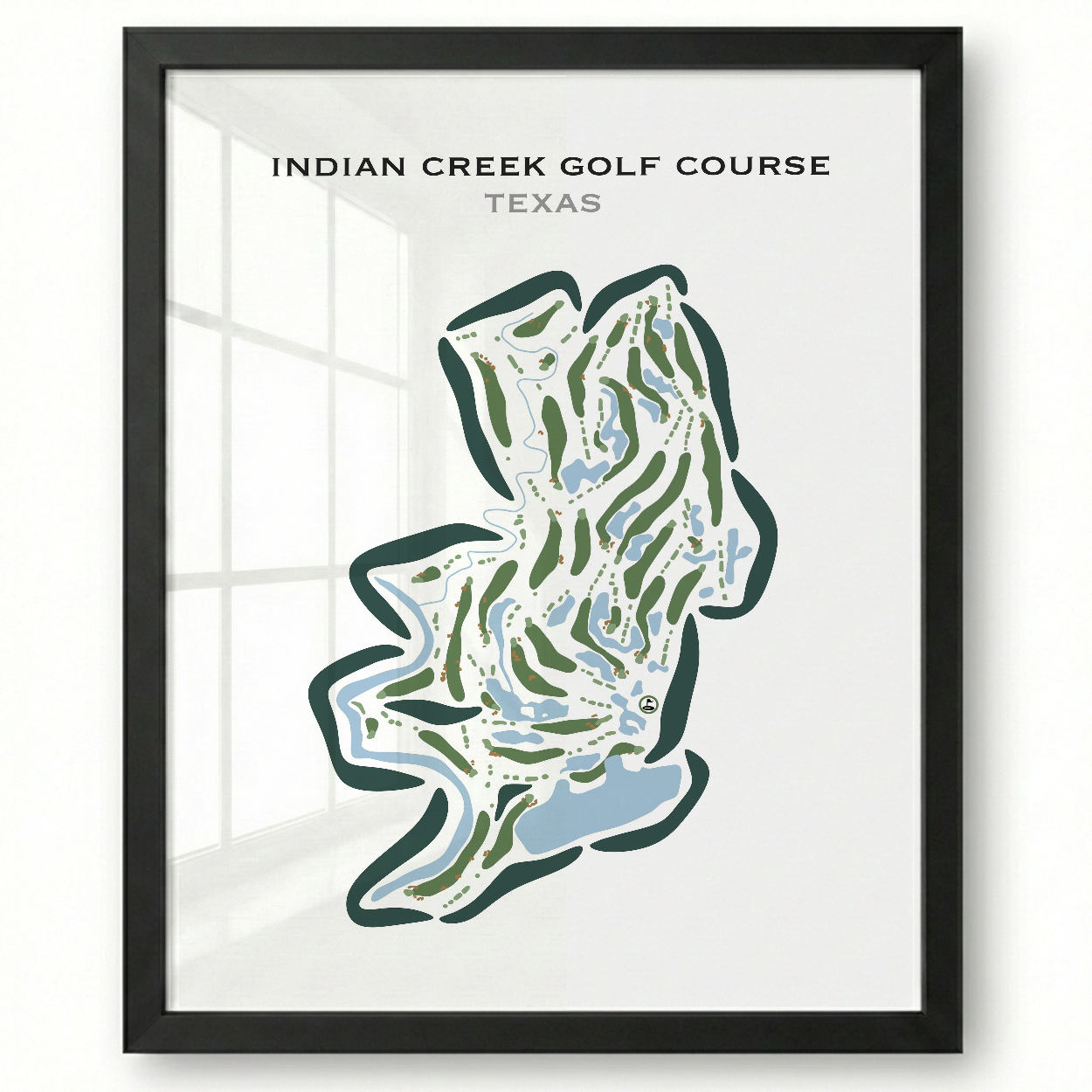 Indian Creek Golf Course, Texas - Printed Golf Courses