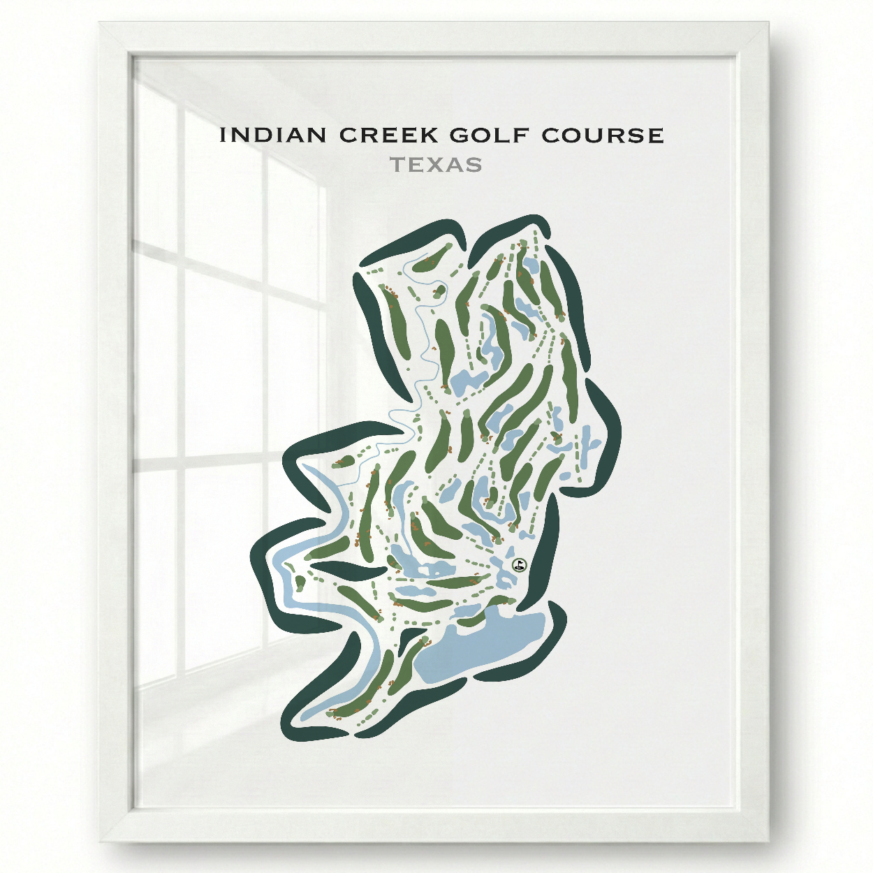 Indian Creek Golf Course, Texas - Printed Golf Courses