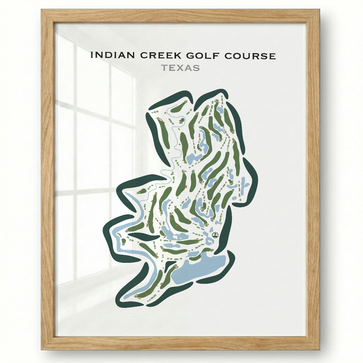 Indian Creek Golf Course, Texas - Printed Golf Courses