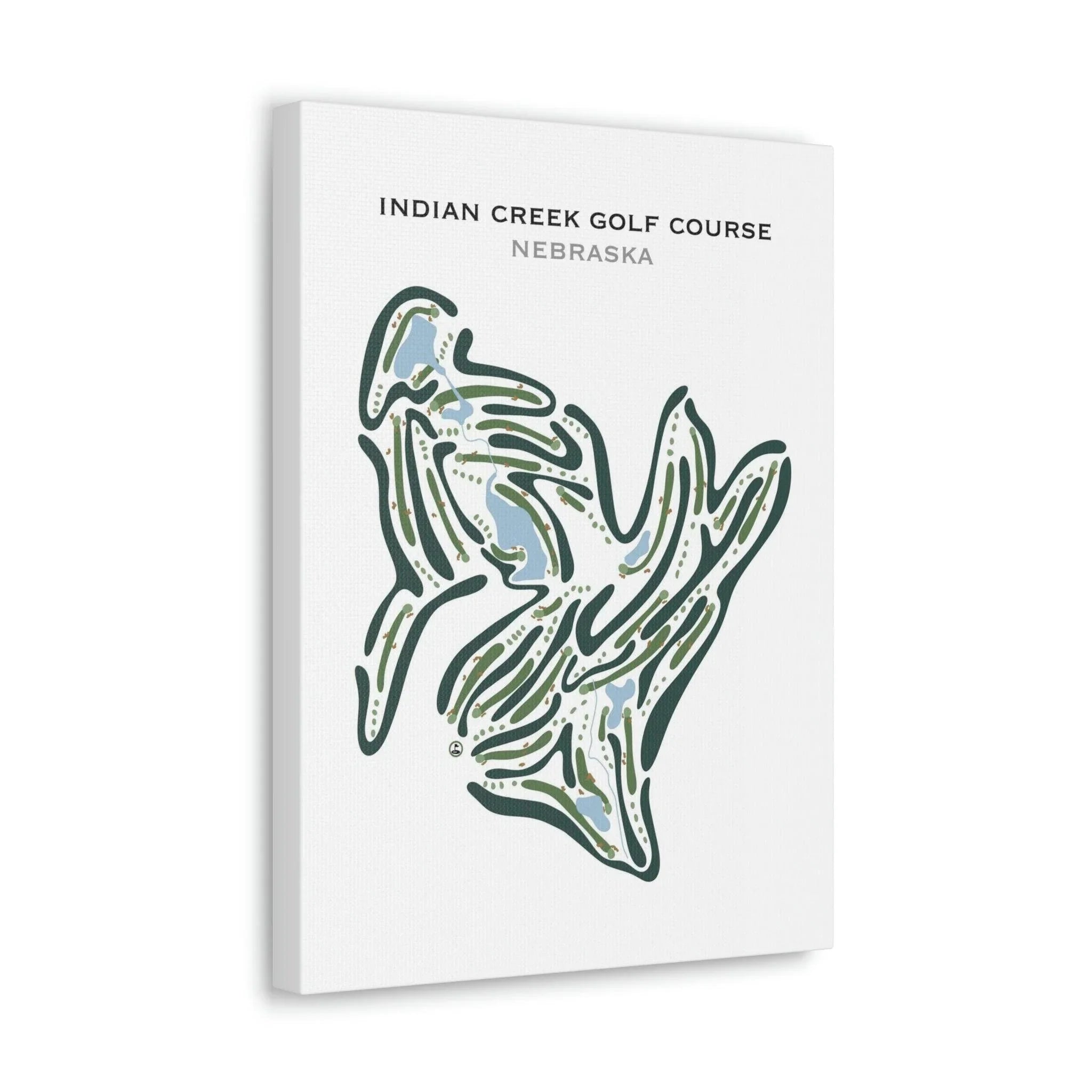 Indian Creek Golf Course, Nebraska - Printed Golf Courses