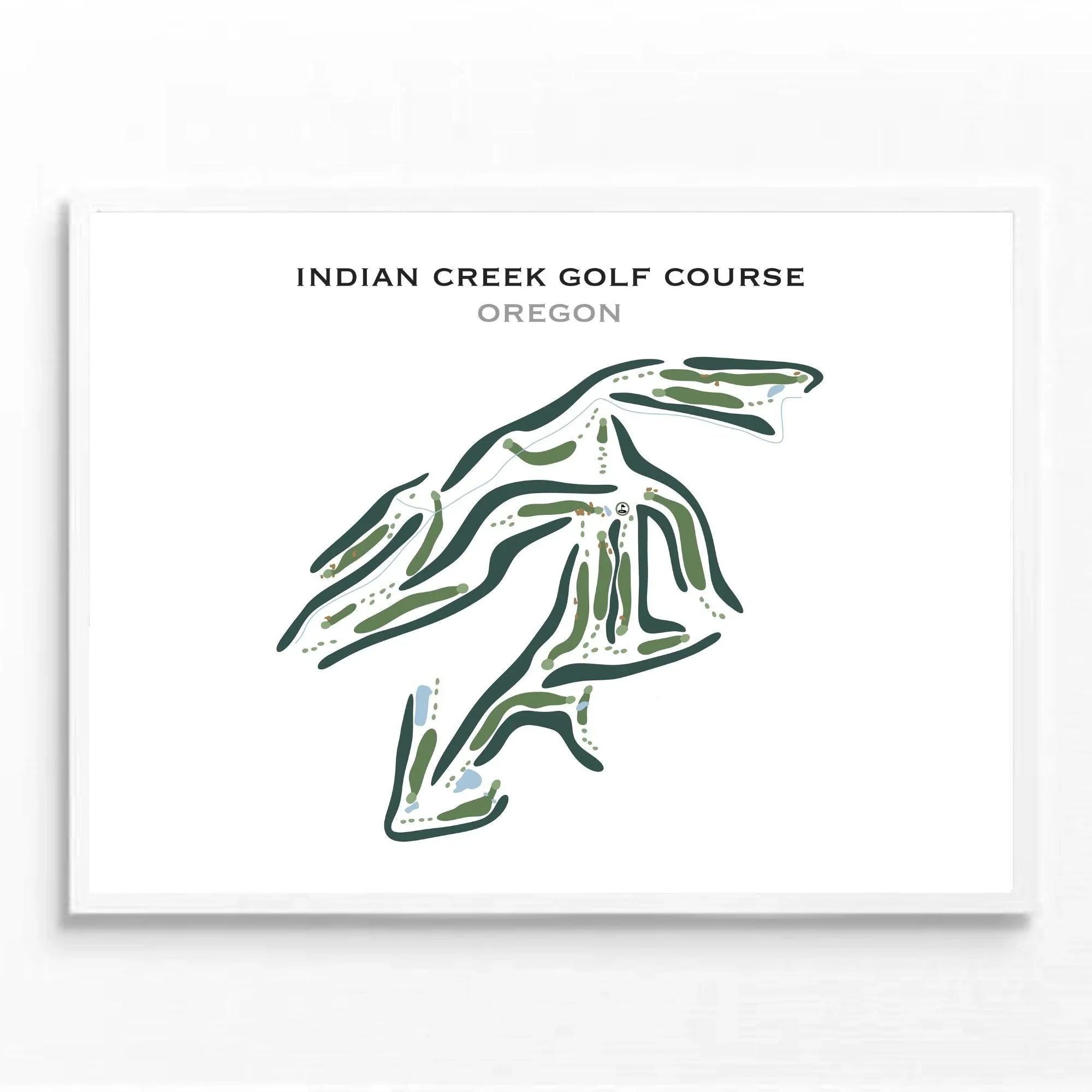 Indian Creek Golf Course, Oregon - Printed Golf Courses
