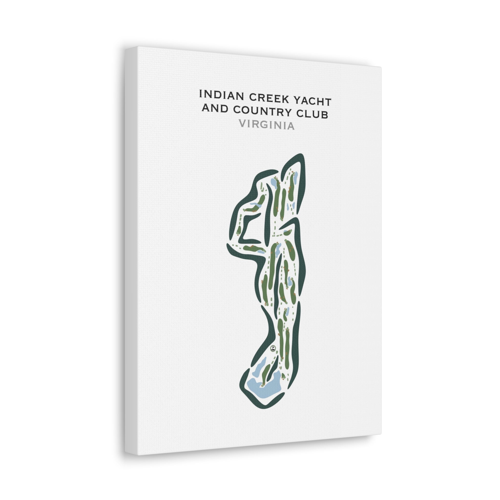 Indian Creek Yacht & Country Club, Virginia - Printed Golf Courses