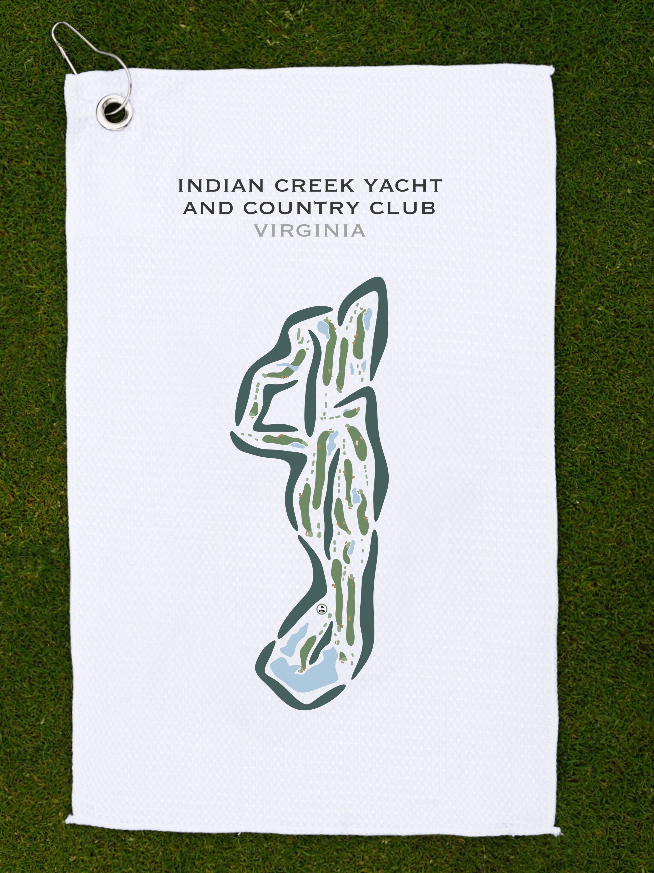 Indian Creek Yacht & Country Club, Virginia - Printed Golf Courses