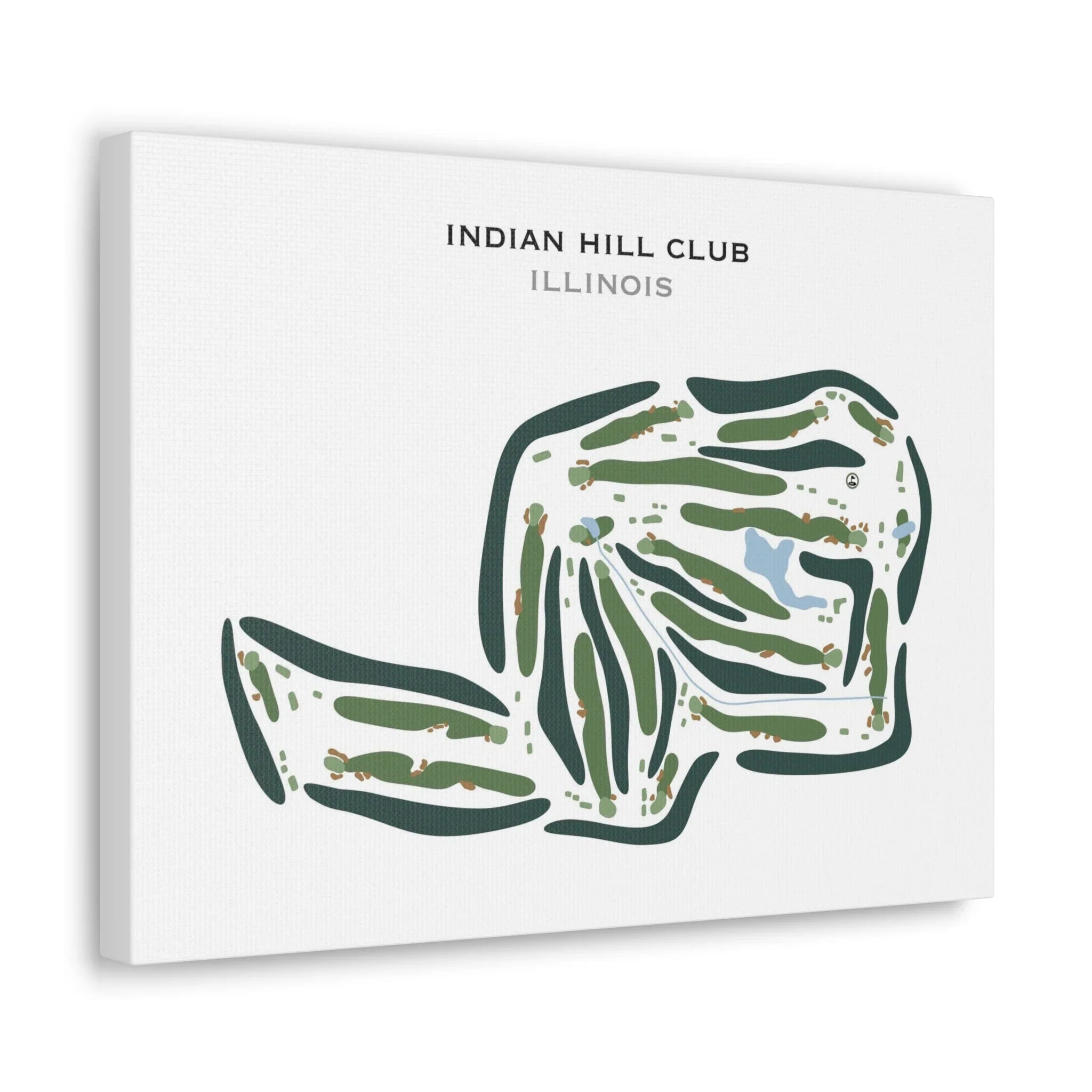 Indian Hill Club, Illinois - Printed Golf Course
