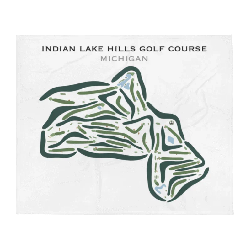 Indian Lake Hills Golf Course, Michigan - Printed Golf Courses