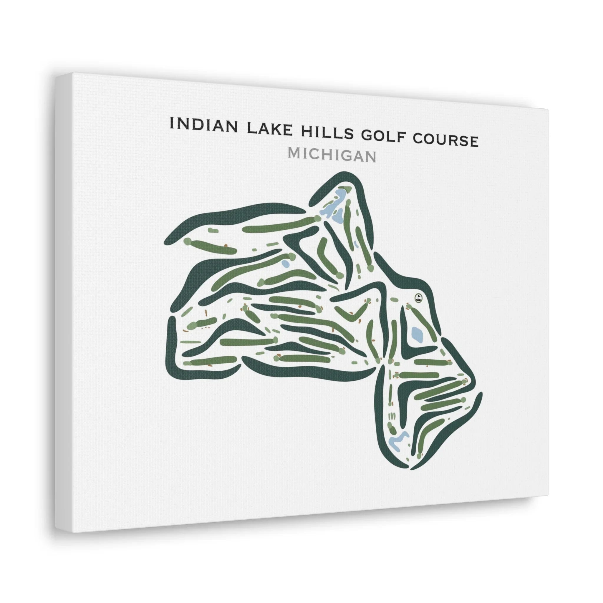 Indian Lake Hills Golf Course, Michigan - Printed Golf Courses