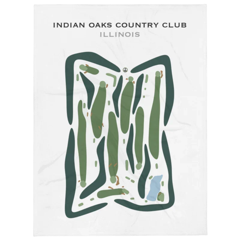 Indian Oaks Country Club, Illinois - Printed Golf Courses
